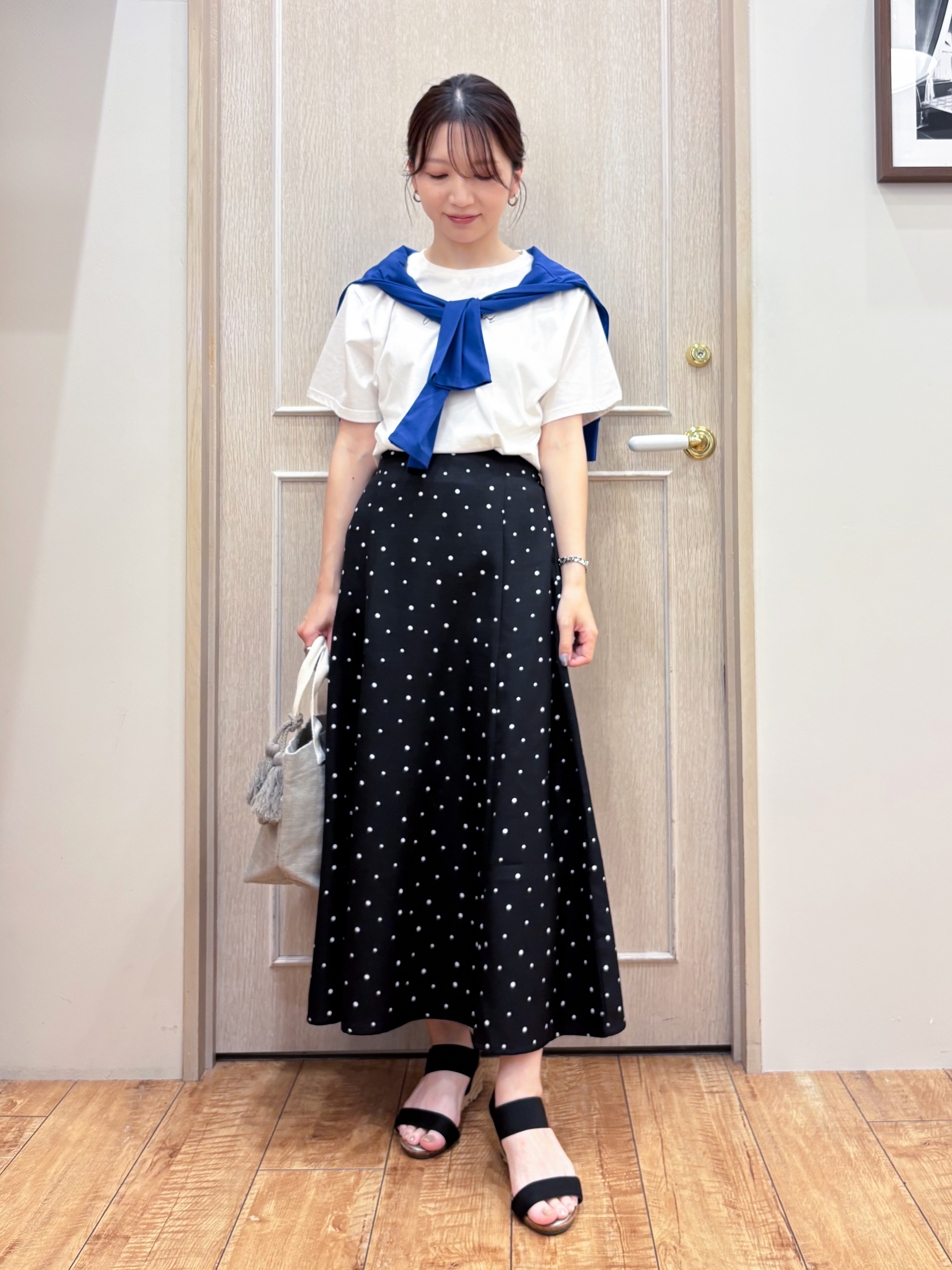なみさんの「SHOO･LA･RUE｜【ひんやり/UV/S-LL】着ごこちなめらか カノコ編みカーディガン」を使ったコーディネート