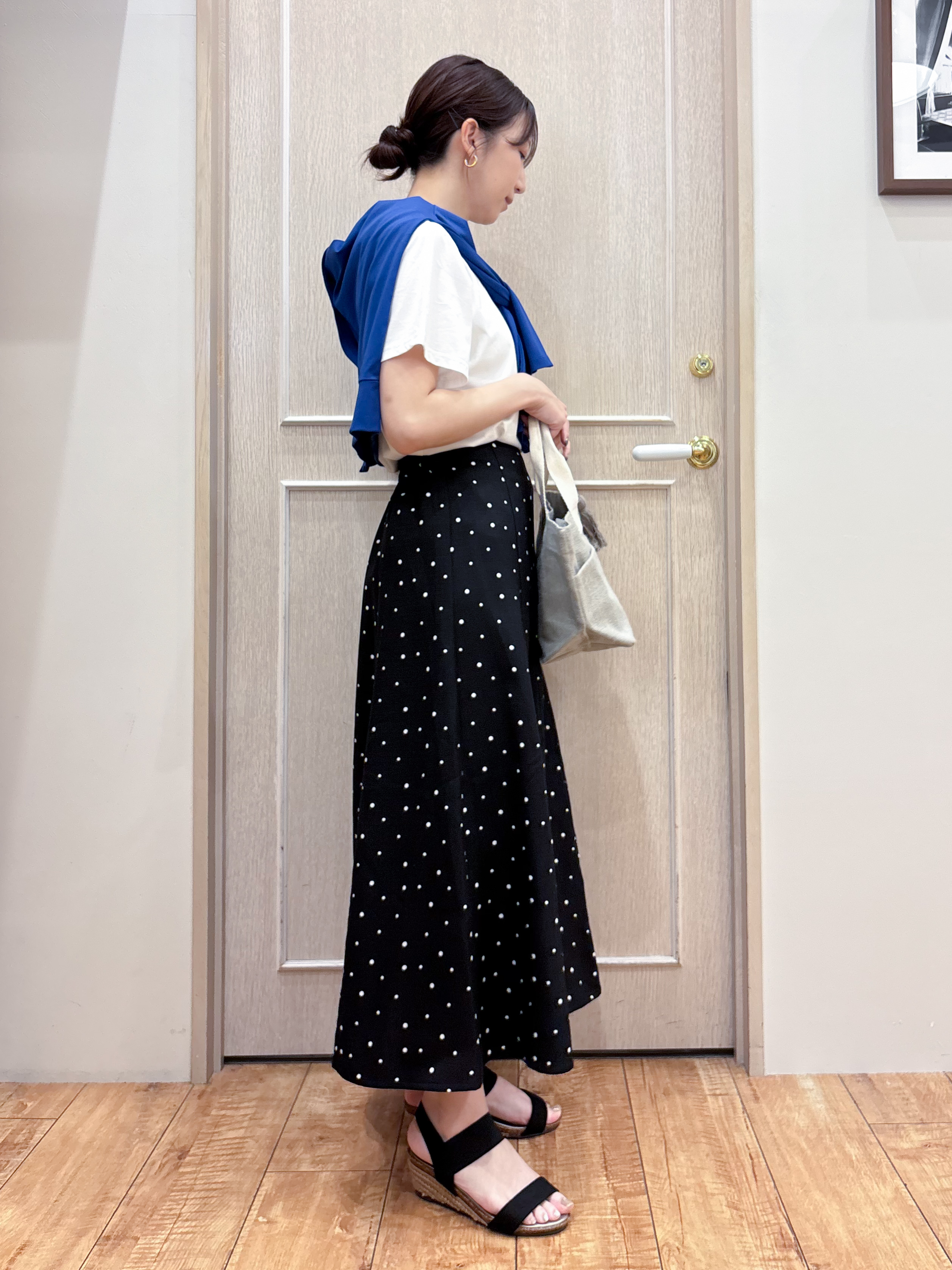 なみさんの「SHOO･LA･RUE｜【ひんやり/UV/S-LL】着ごこちなめらか カノコ編みカーディガン」を使ったコーディネート