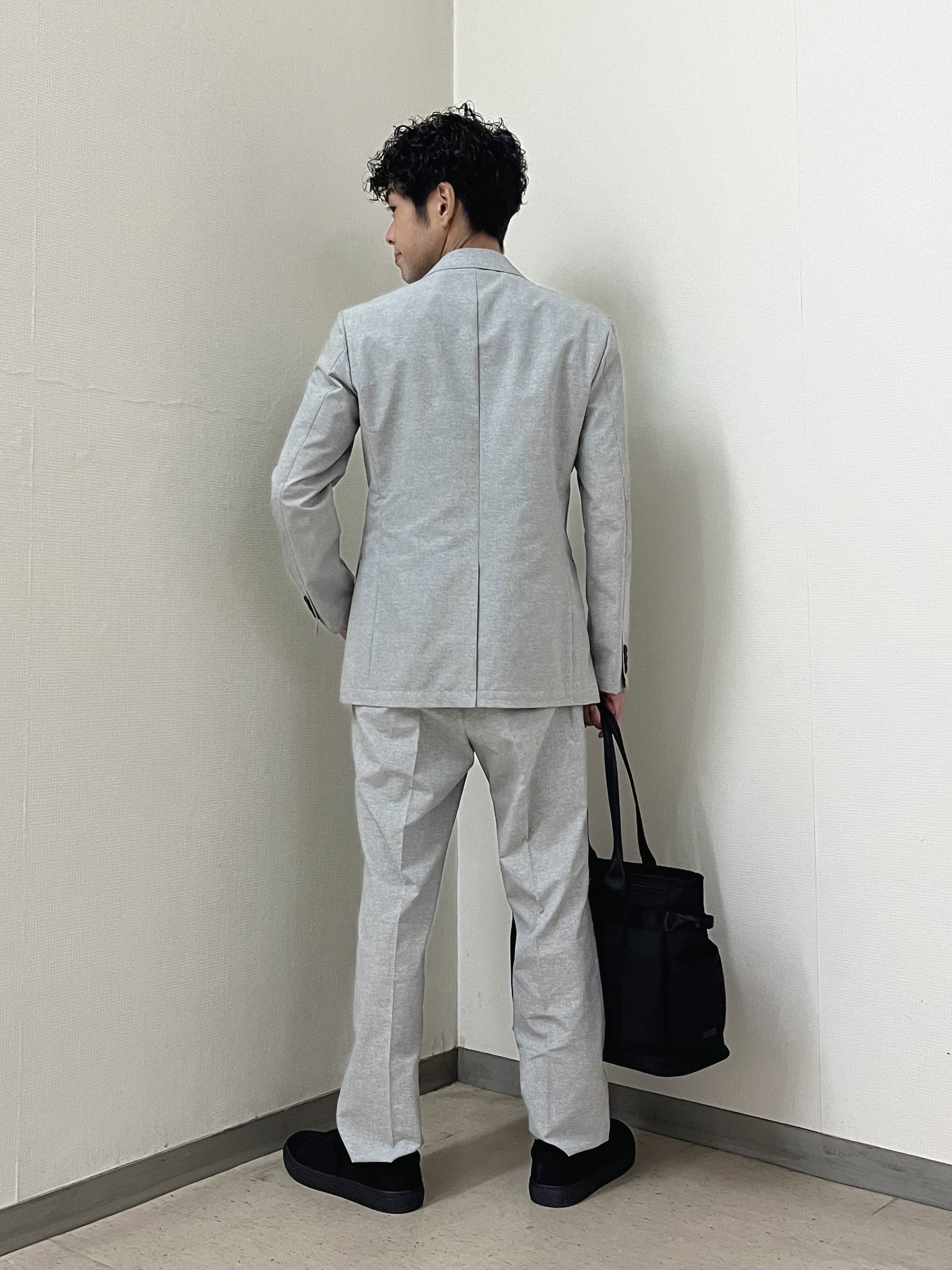 URAさんの「TAKEO KIKUCHI｜【抗菌防臭】COOL DOTS（R）ドビープリント ジャケット」を使ったコーディネート