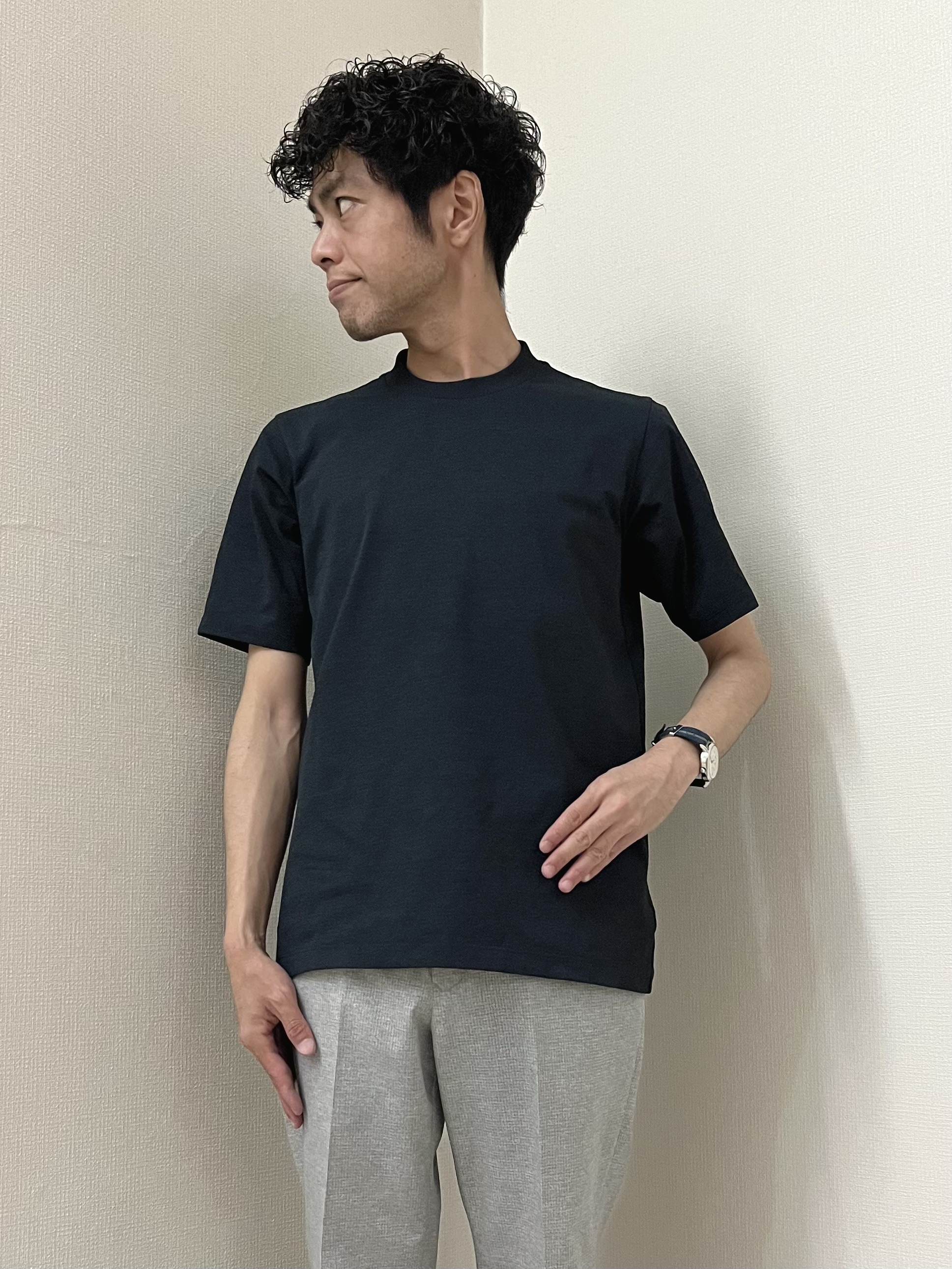 URAさんの「TAKEO KIKUCHI｜【抗菌防臭】COOL DOTS（R）ドビープリント ジャケット」を使ったコーディネート