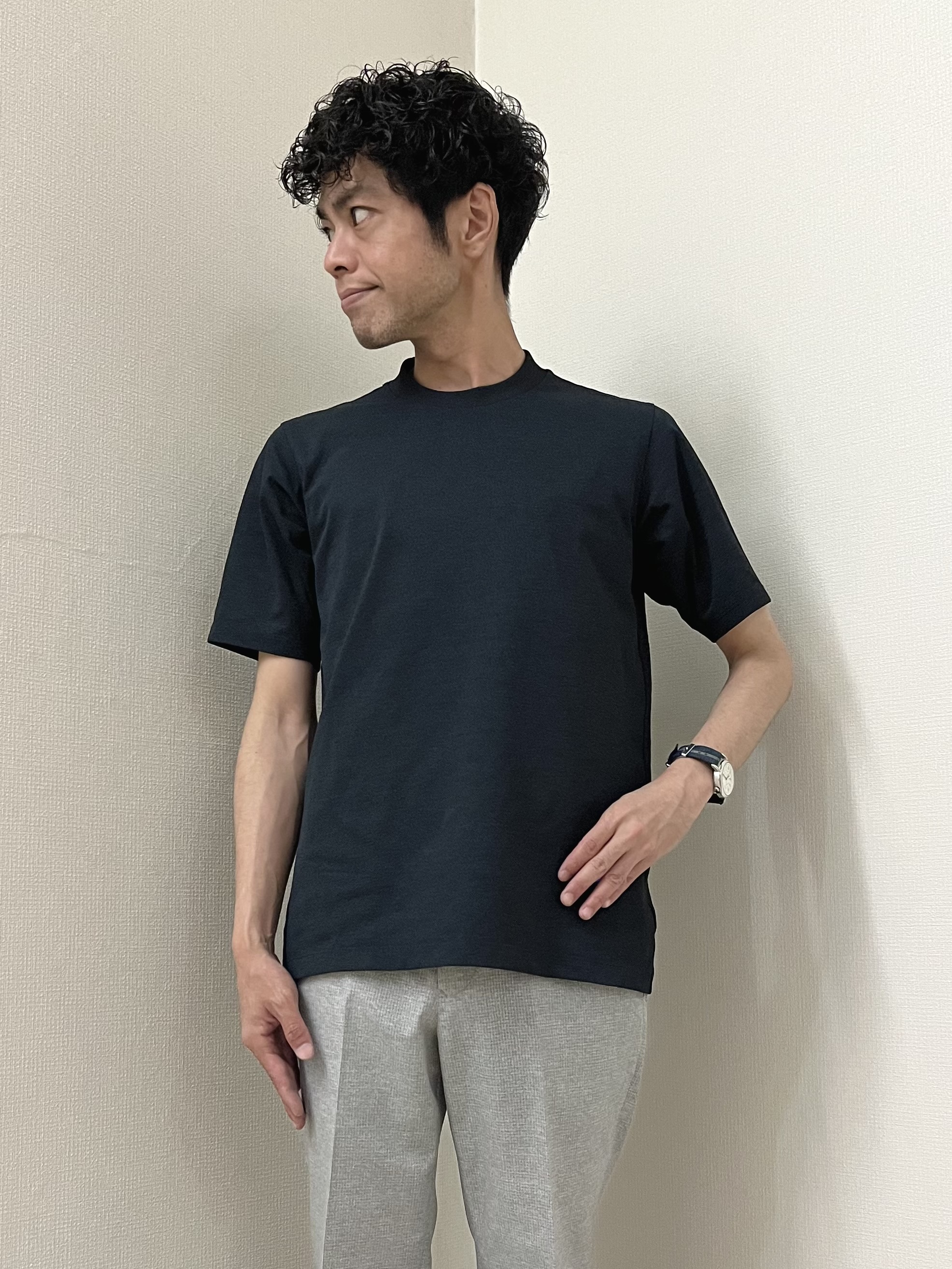 URAさんの「TAKEO KIKUCHI｜【抗菌防臭】COOL DOTS（R）ドビープリント ジャケット」を使ったコーディネート