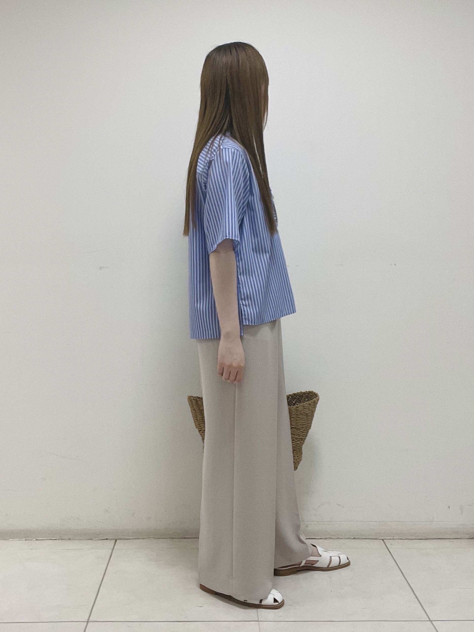 mさんの「INDIVI｜【UVケア／吸汗速乾／着映え】フリルピンタックブラウス」を使ったコーディネート