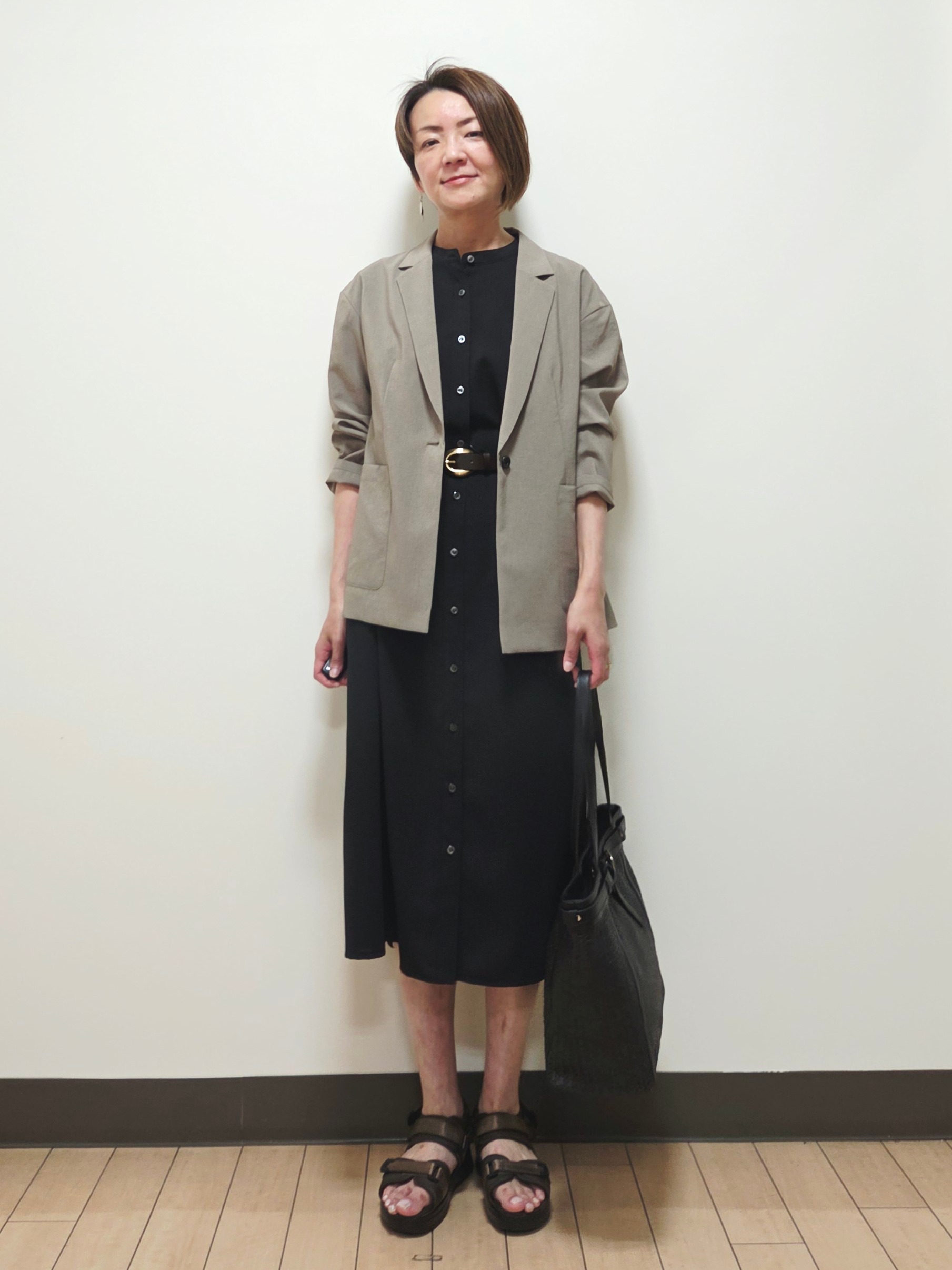 yuuさんの「Reflect｜【SS-4Lサイズ／接触冷感／シワになりにくい】リラクシーテーラードジャケット」を使ったコーディネート