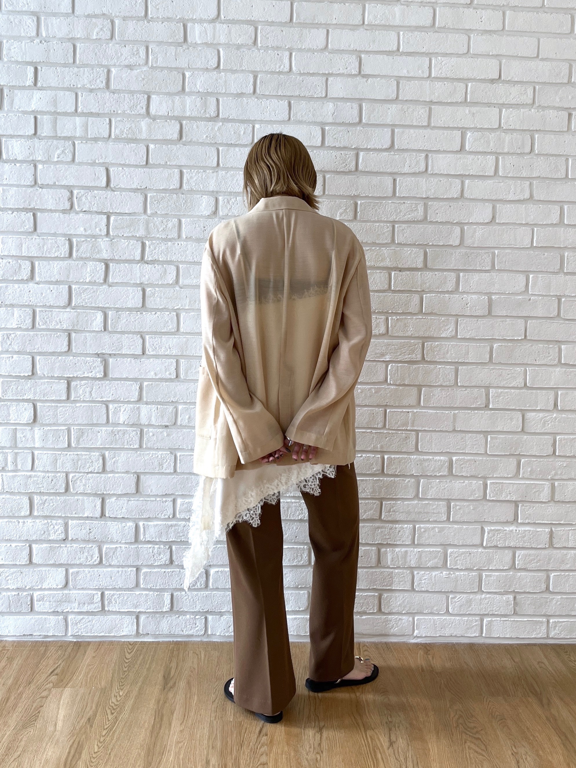 Harukaさんの「INDIVI｜シアーシャツジャケット【接触冷感】」を使ったコーディネート
