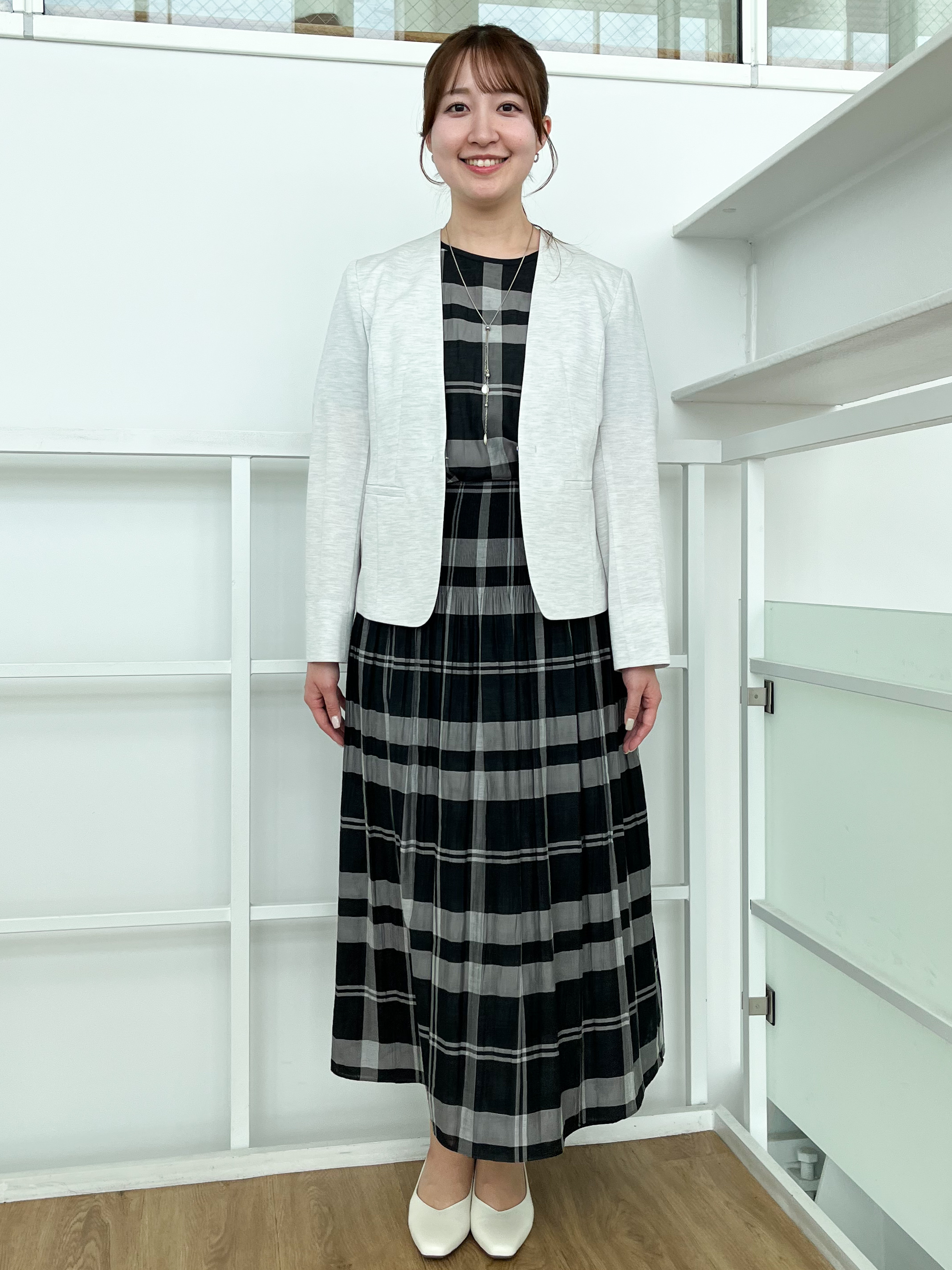 mikikoさんの「Reflect｜【SS-4Lサイズ／UVカット／接触冷感】匠ジャケット／ノーカラー」を使ったコーディネート