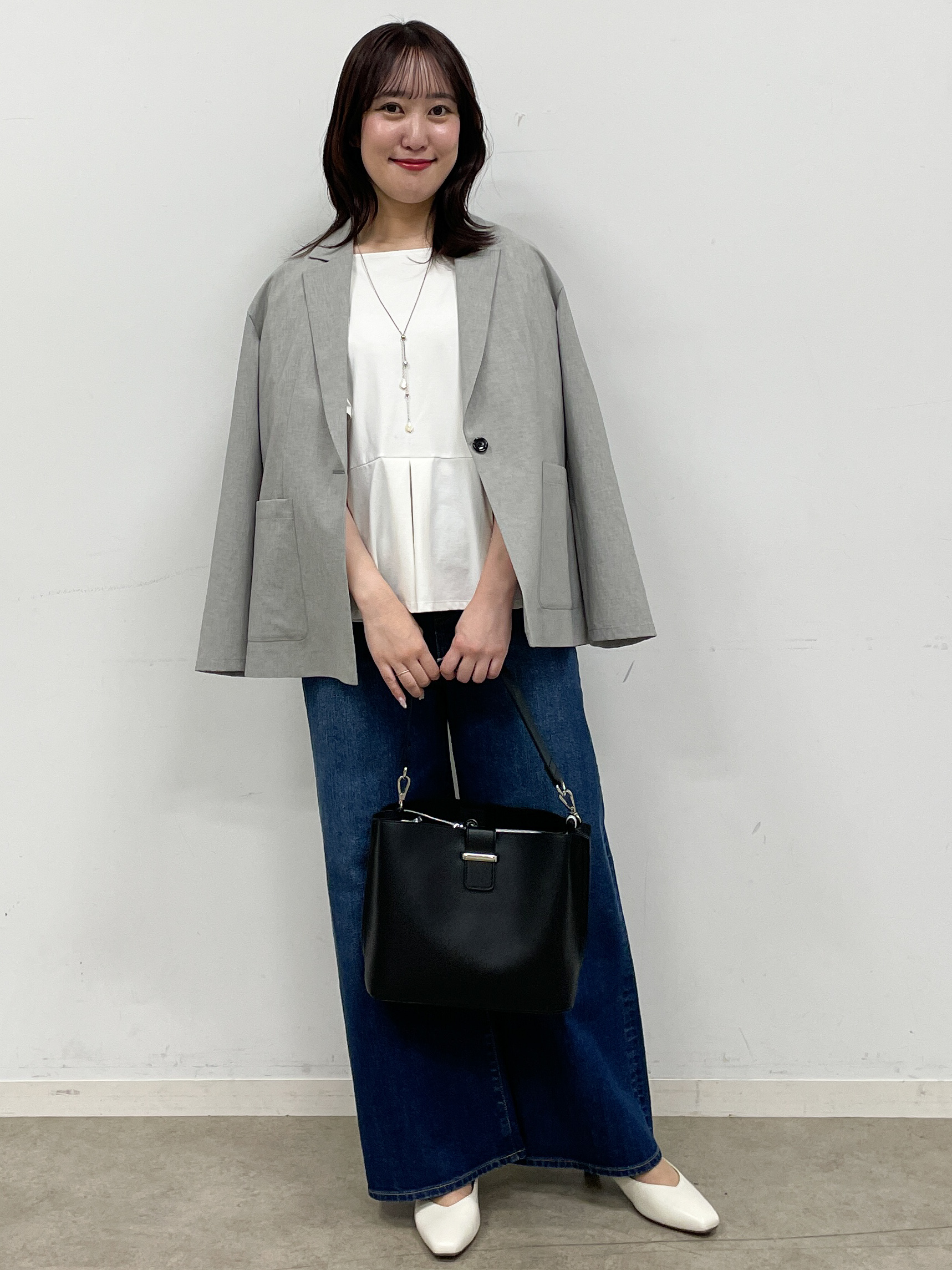 yukariさんの「Reflect｜【SS-4Lサイズ／接触冷感／シワになりにくい】リラクシーテーラードジャケット」を使ったコーディネート