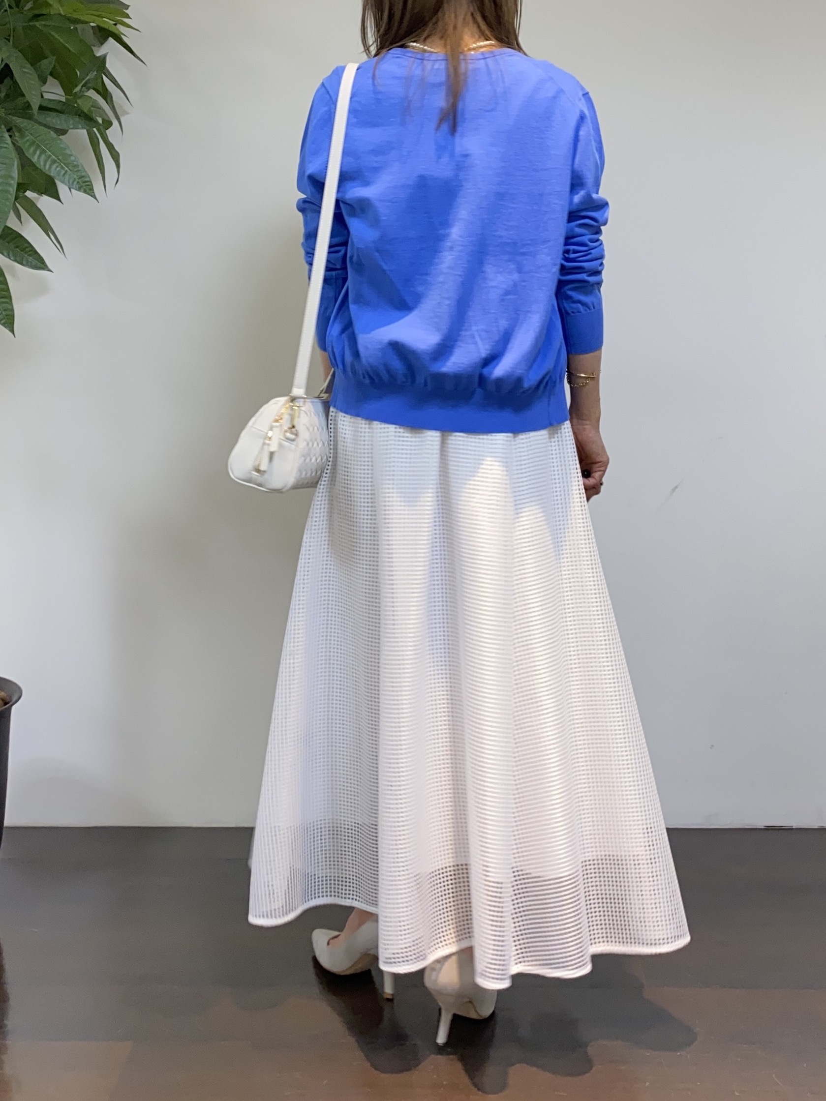 tomoさんの「UNTITLED｜【9色展開/アンサンブル可】コットンクルーネックカーディガン」を使ったコーディネート