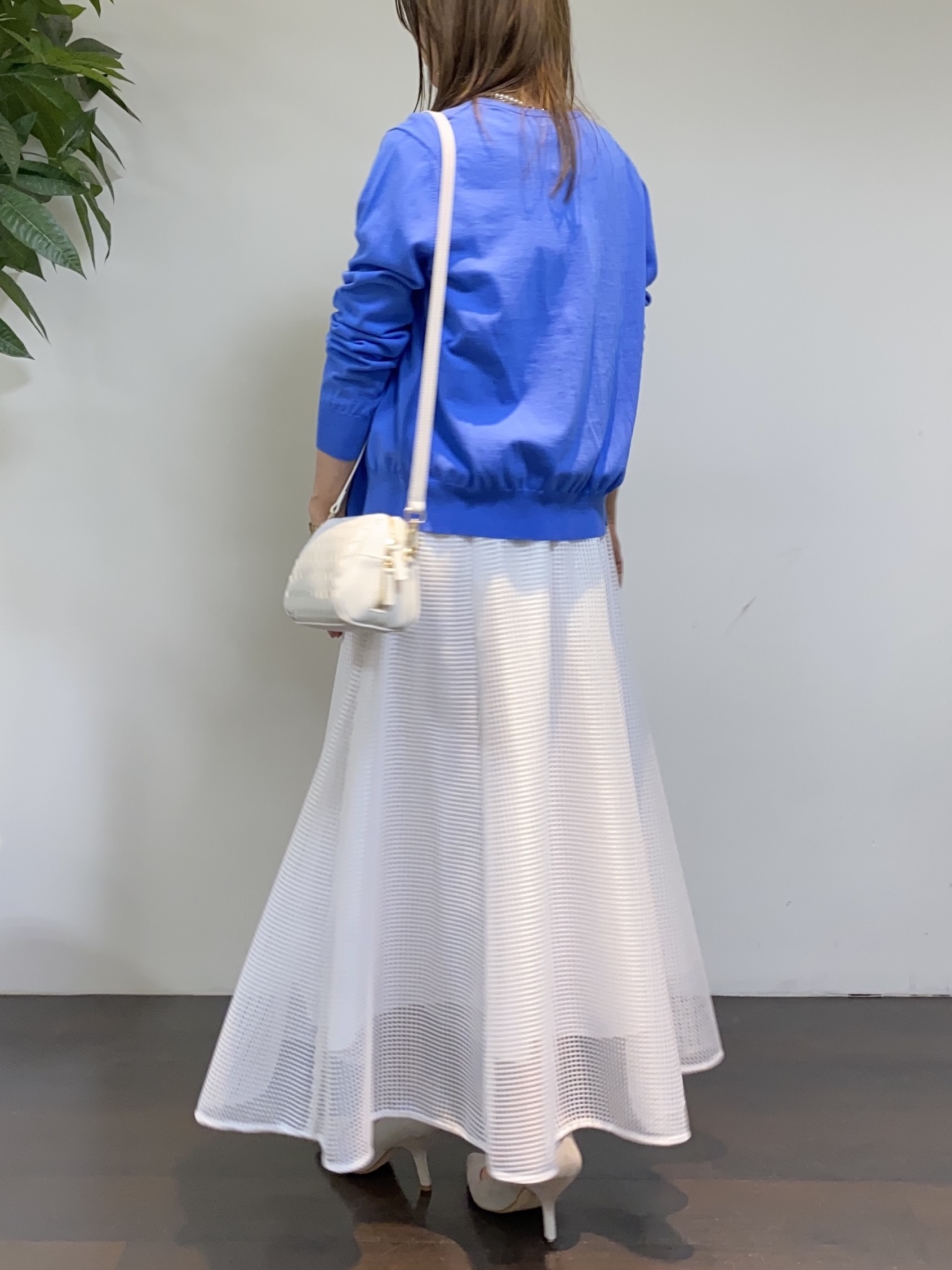 tomoさんの「UNTITLED｜【9色展開/アンサンブル可】コットンクルーネックカーディガン」を使ったコーディネート