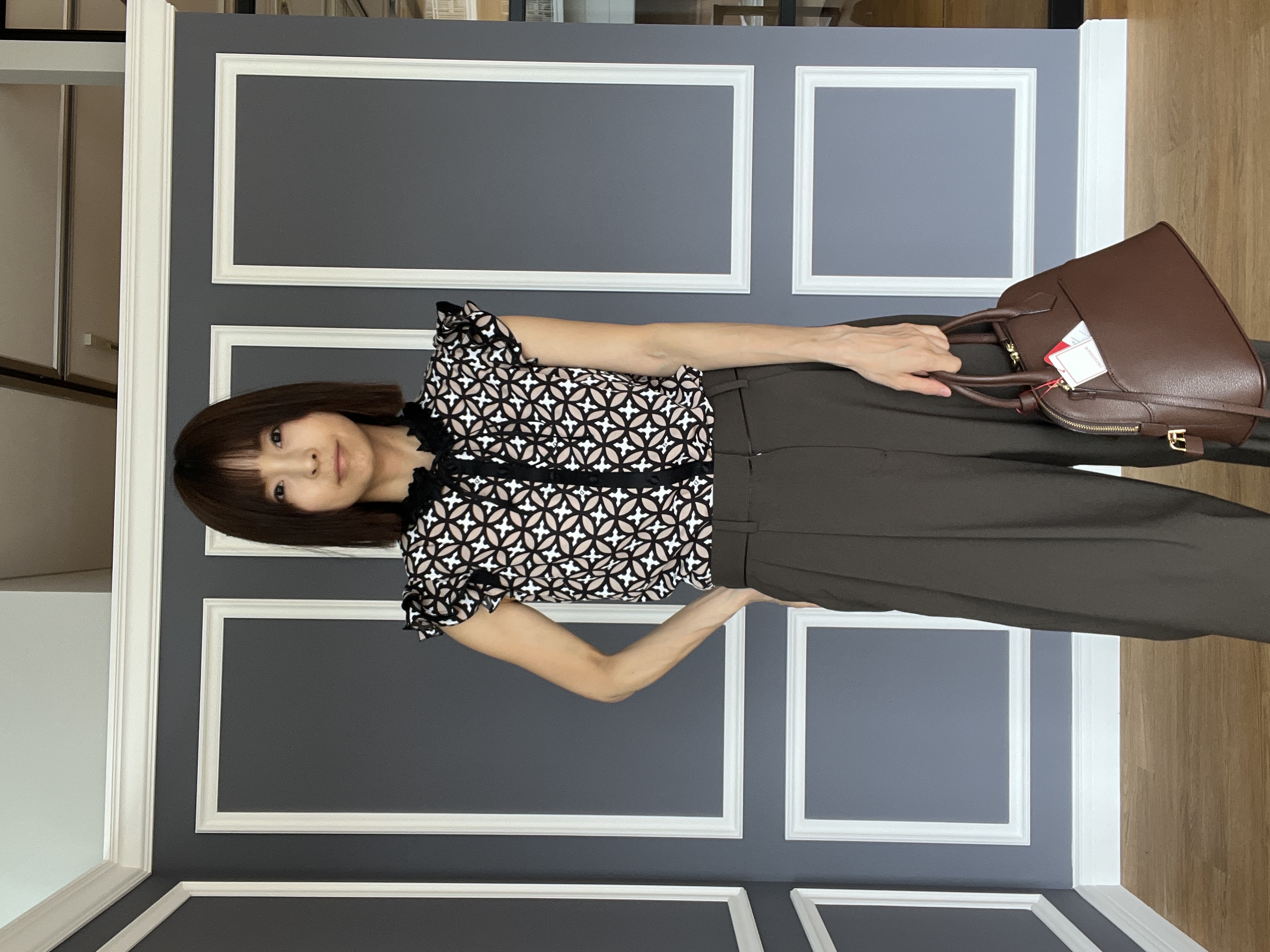 misaさんの「DRESSTERIOR｜【接触冷感】イージーケアー クールタッチ ワイドパンツ」を使ったコーディネート