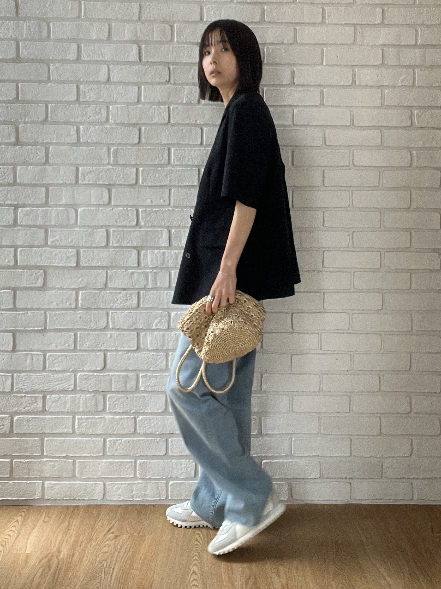 misaさんの「DRESSTERIOR｜メタリック クロッシェ バッグ」を使ったコーディネート