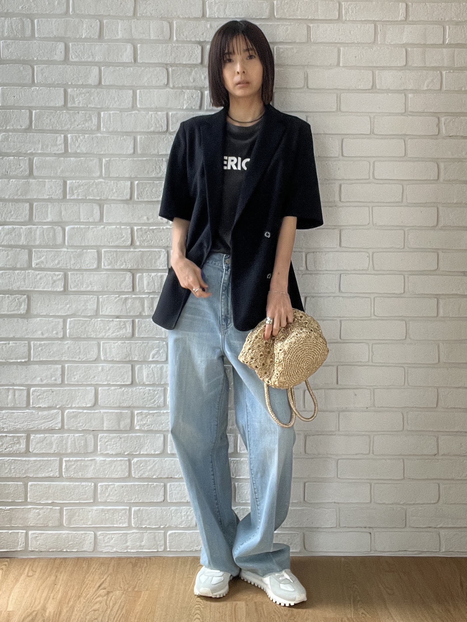 misaさんの「DRESSTERIOR｜メタリック クロッシェ バッグ」を使ったコーディネート