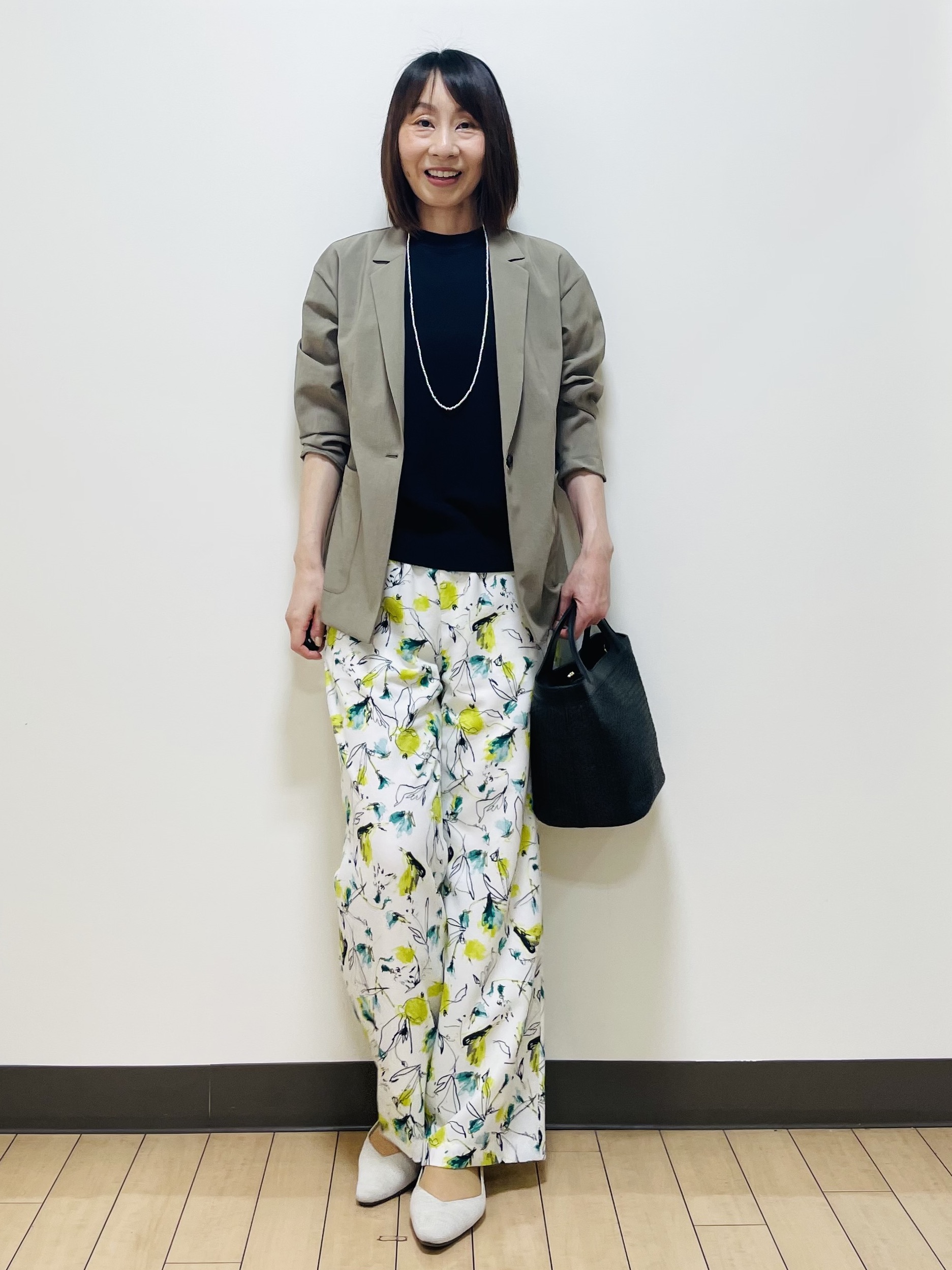 Riiさんの「Reflect｜【SS-4Lサイズ／接触冷感／シワになりにくい】リラクシーテーラードジャケット」を使ったコーディネート