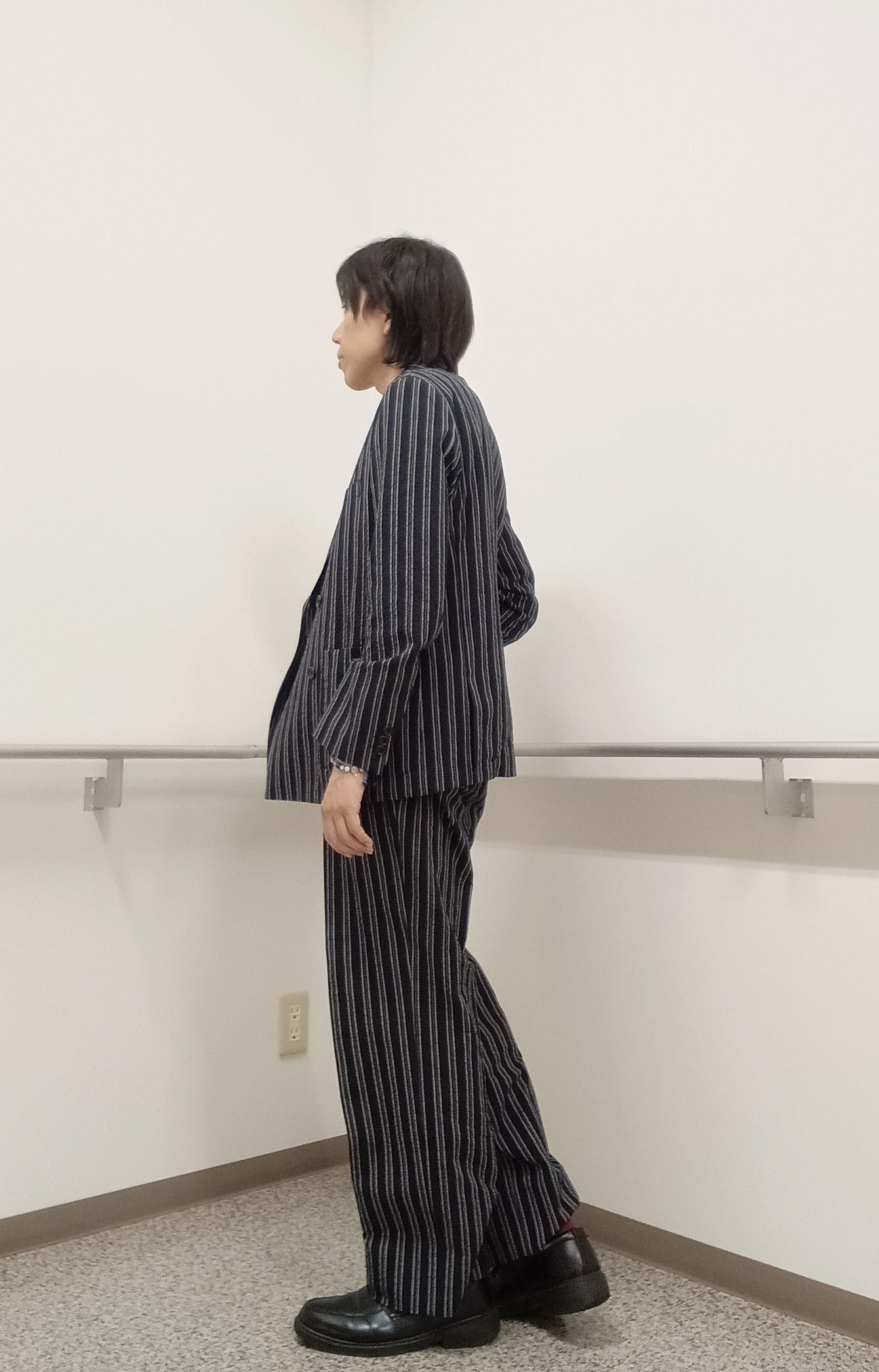 moritaさんの「TAKEO KIKUCHI｜【BOWLER HAT LABEL】サッカーストライプ ダブルジャケット」を使ったコーディネート