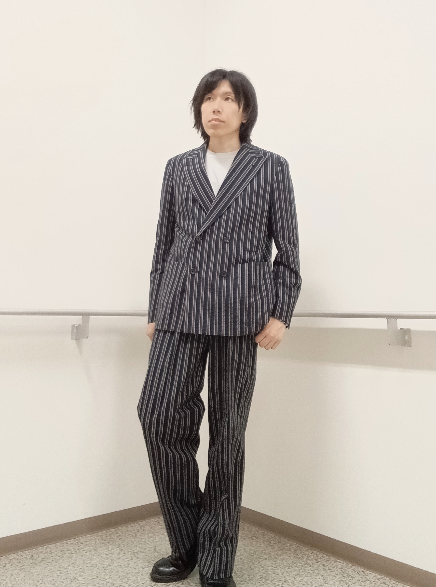 moritaさんの「TAKEO KIKUCHI｜【BOWLER HAT LABEL】サッカーストライプ ダブルジャケット」を使ったコーディネート