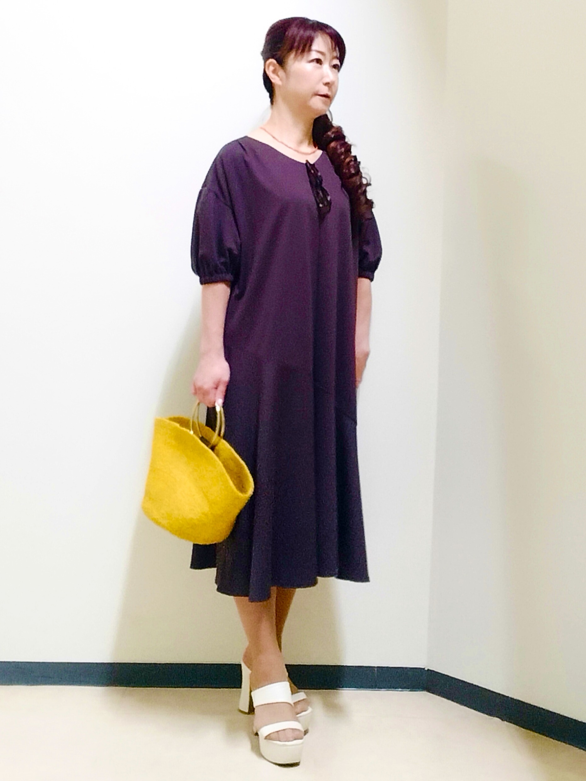 花さんの「Reflect｜Vネックニットカーディガン」を使ったコーディネート