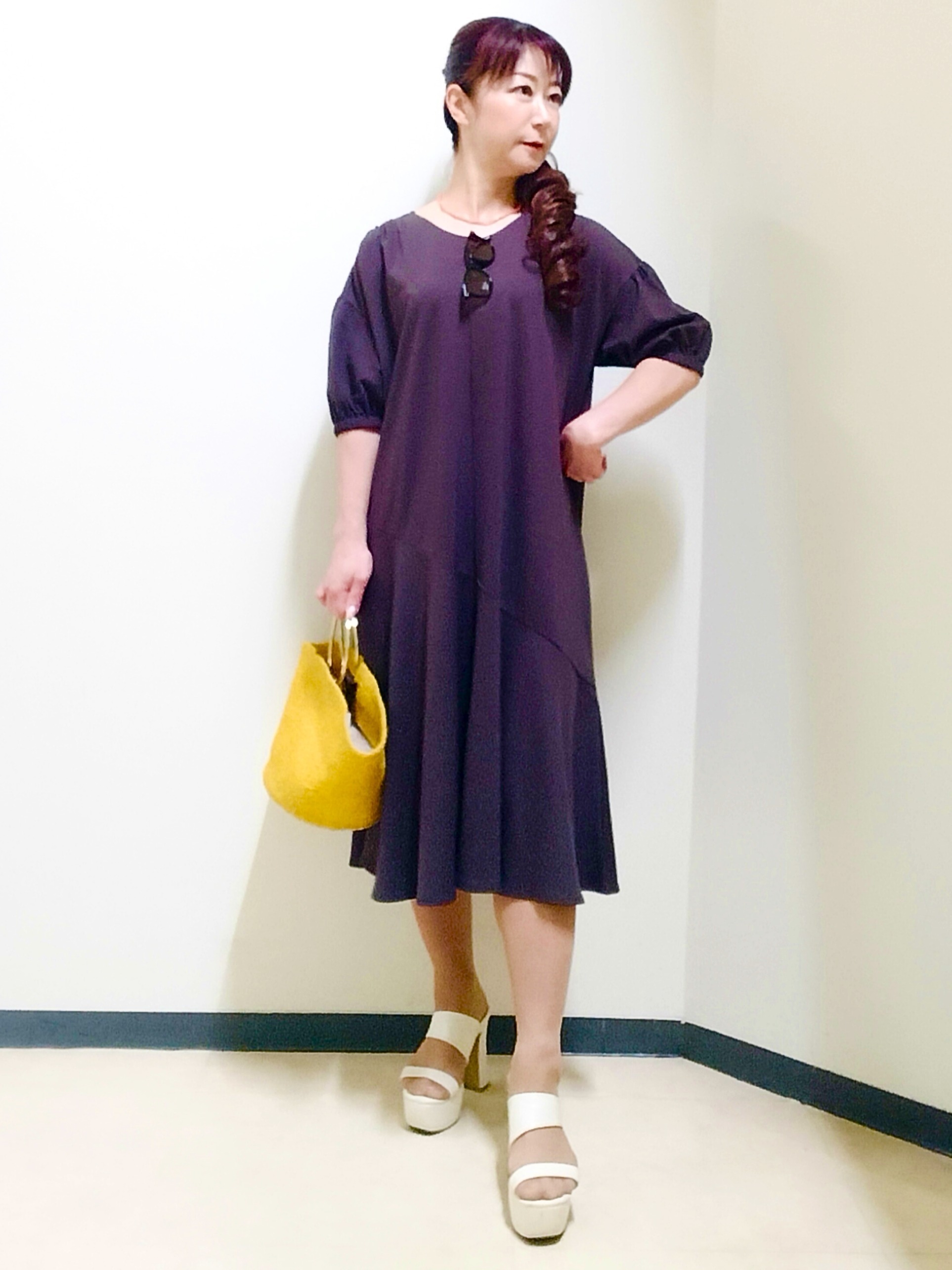 花さんの「Reflect｜Vネックニットカーディガン」を使ったコーディネート