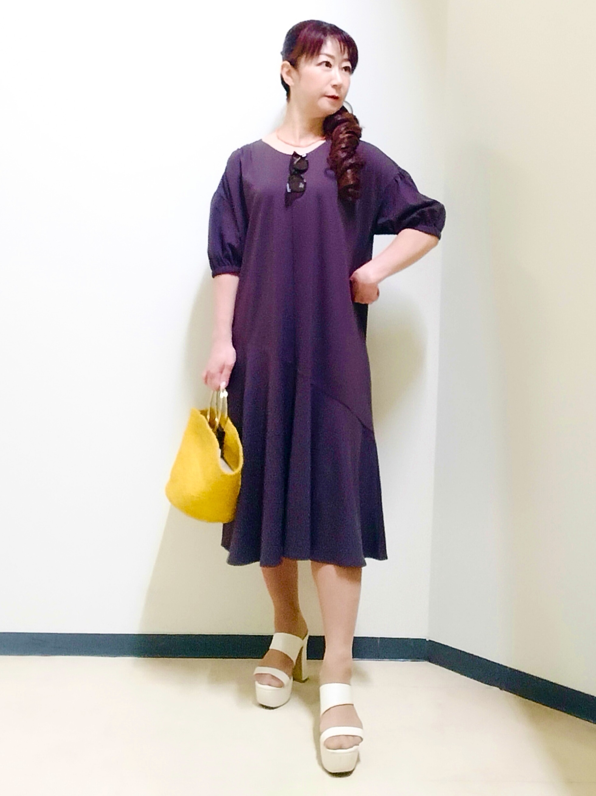 花さんの「Reflect｜Vネックニットカーディガン」を使ったコーディネート