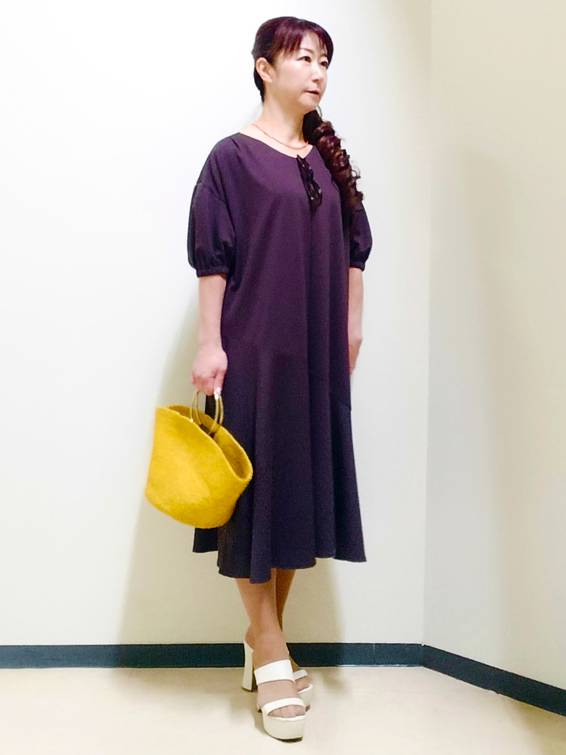 花さんの「Reflect｜きれい見えフレアラインワンピース」を使ったコーディネート