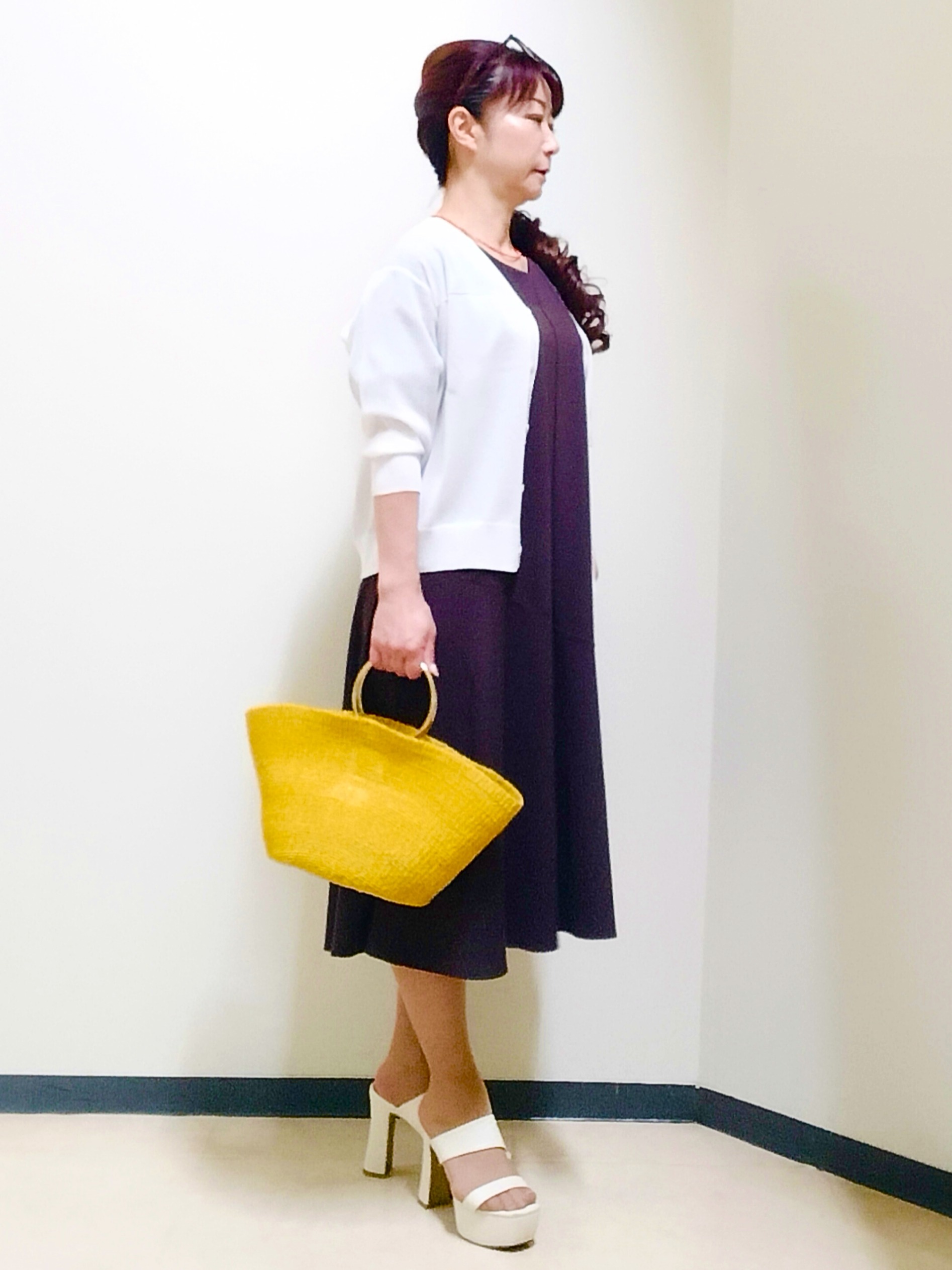 花さんの「Reflect｜きれい見えフレアラインワンピース」を使ったコーディネート