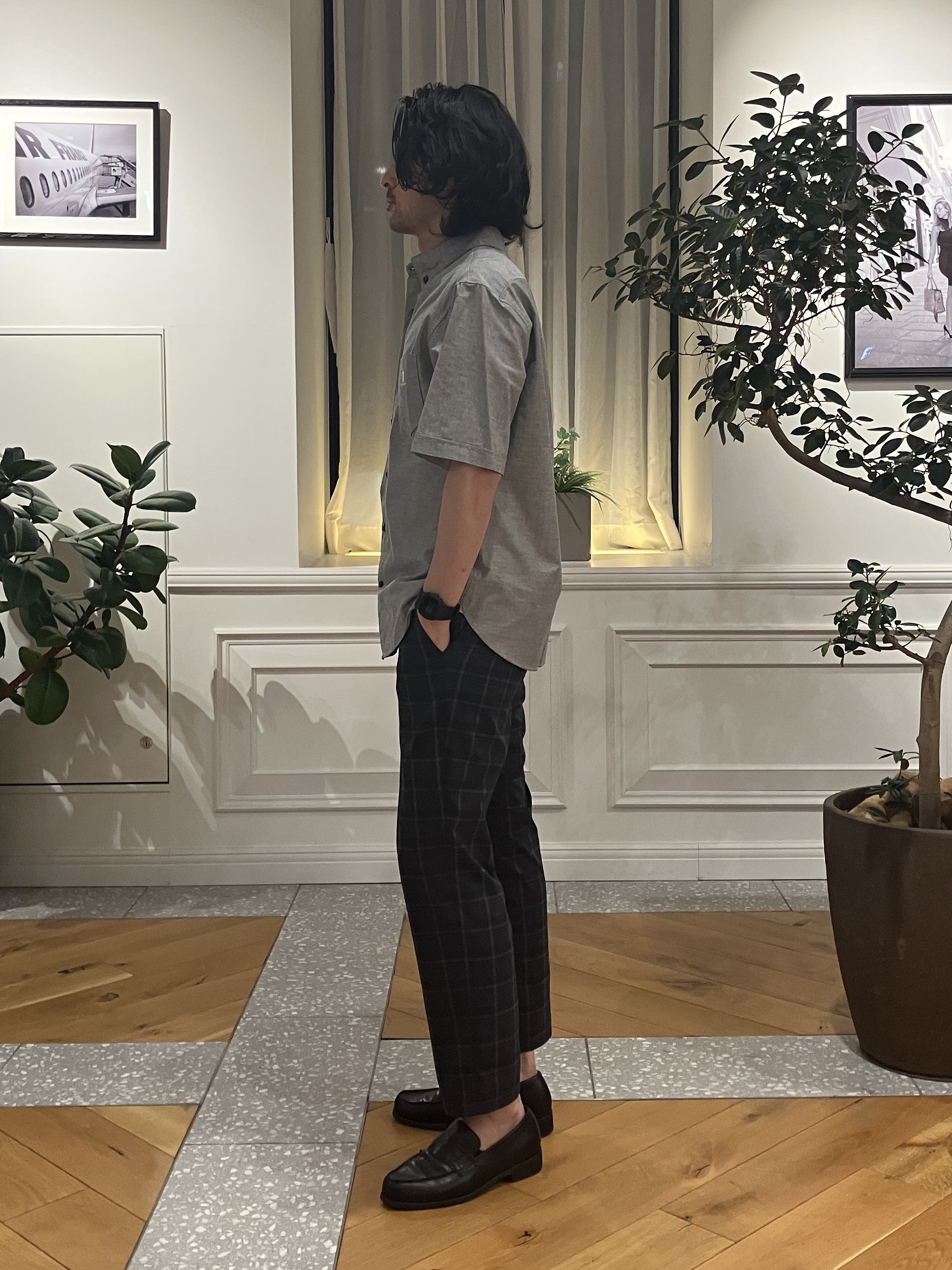 junyaさんの「DRESSTERIOR｜ナイトエンブロイ オックスシャツ」を使ったコーディネート