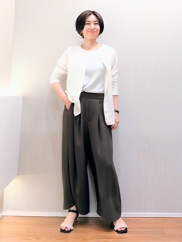 ミズタさんの「UNTITLED｜【アンサンブル可】ポコポコカーディガン」を使ったコーディネート
