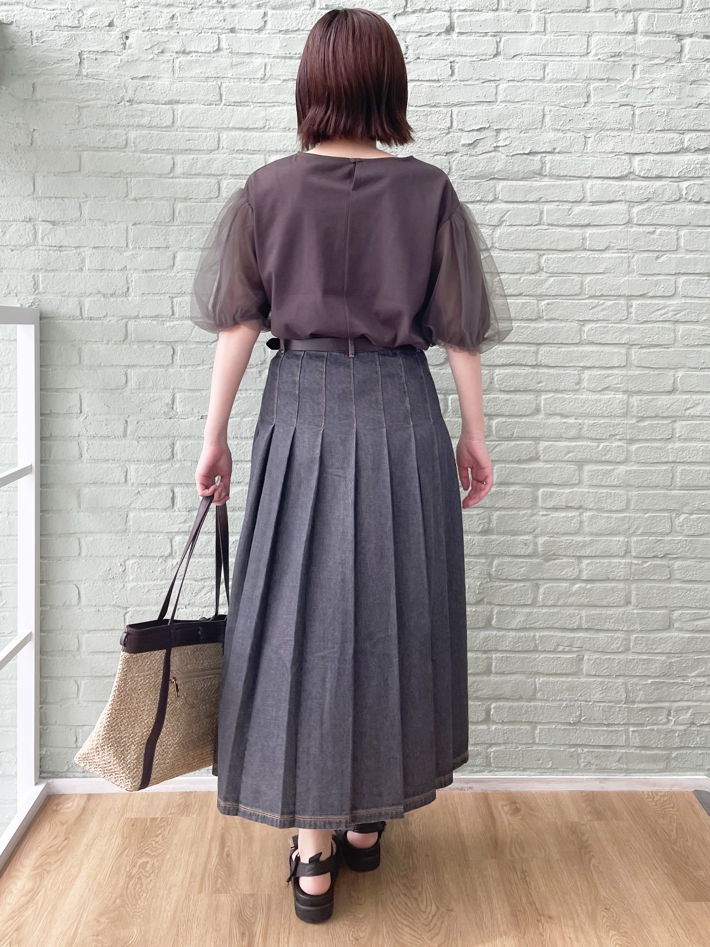 あやたかさんの「Reflect｜【UVカット／接触冷感／吸水速乾】チュールスリーブプルオーバー」を使ったコーディネート