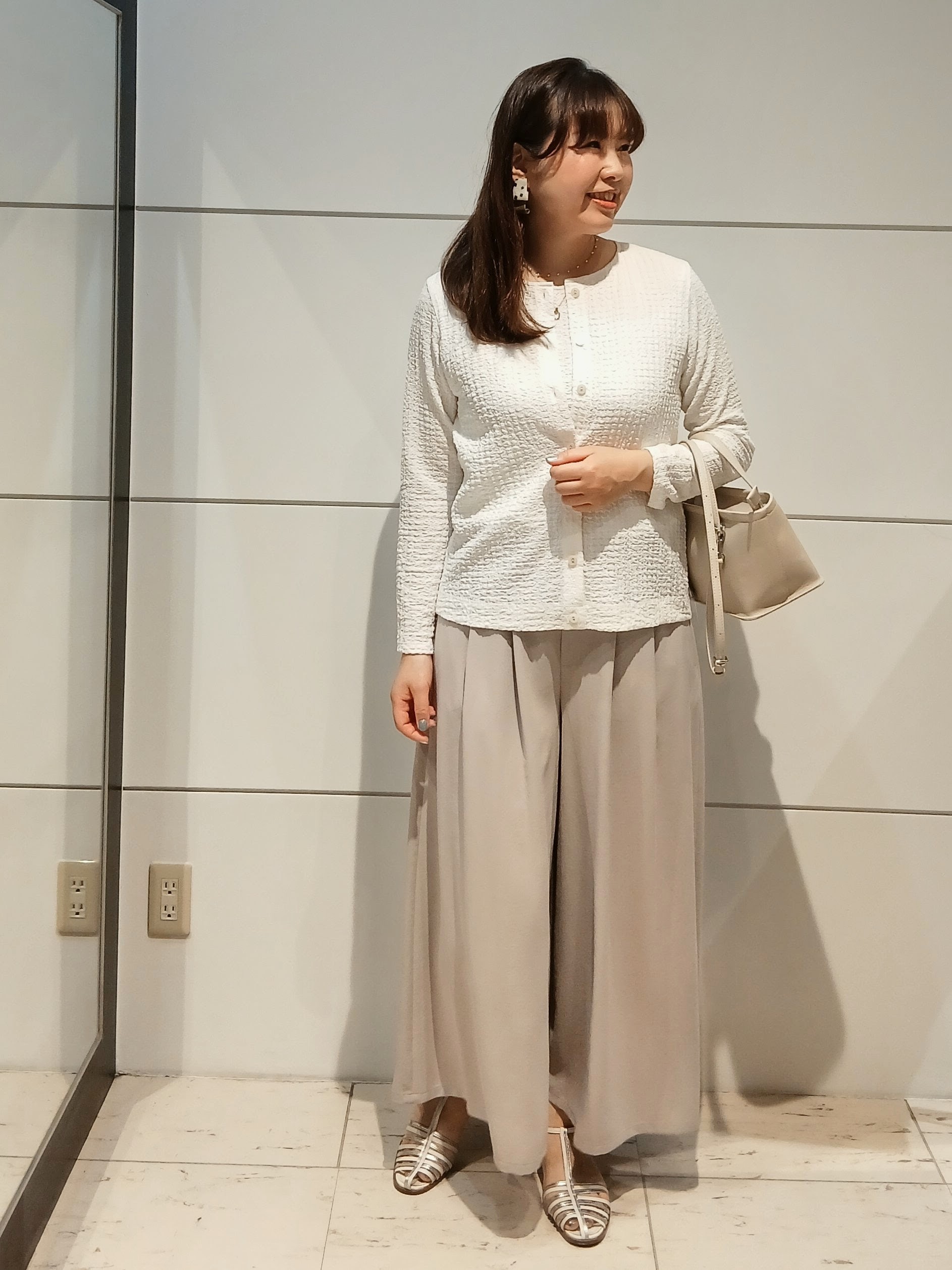 なみきさんの「UNTITLED｜【アンサンブル可】ポコポコノースリトップス」を使ったコーディネート