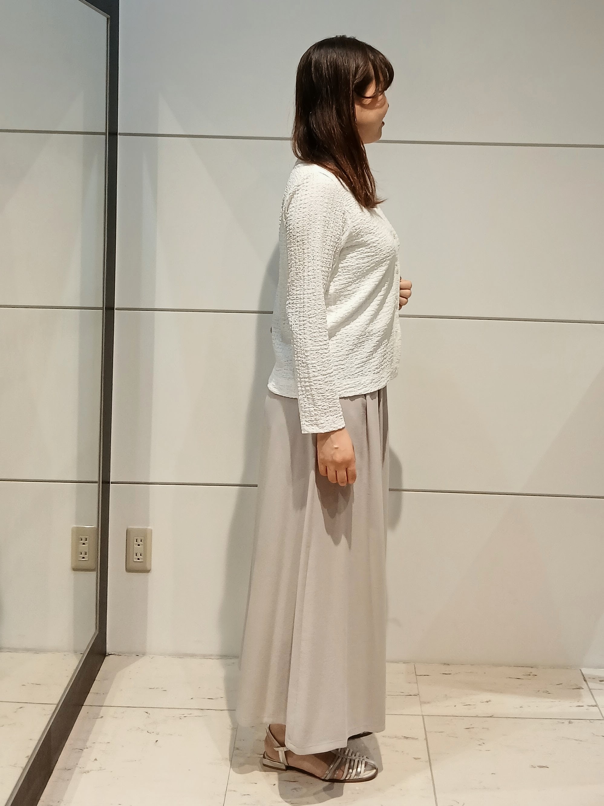 なみきさんの「UNTITLED｜【アンサンブル可】ポコポコノースリトップス」を使ったコーディネート