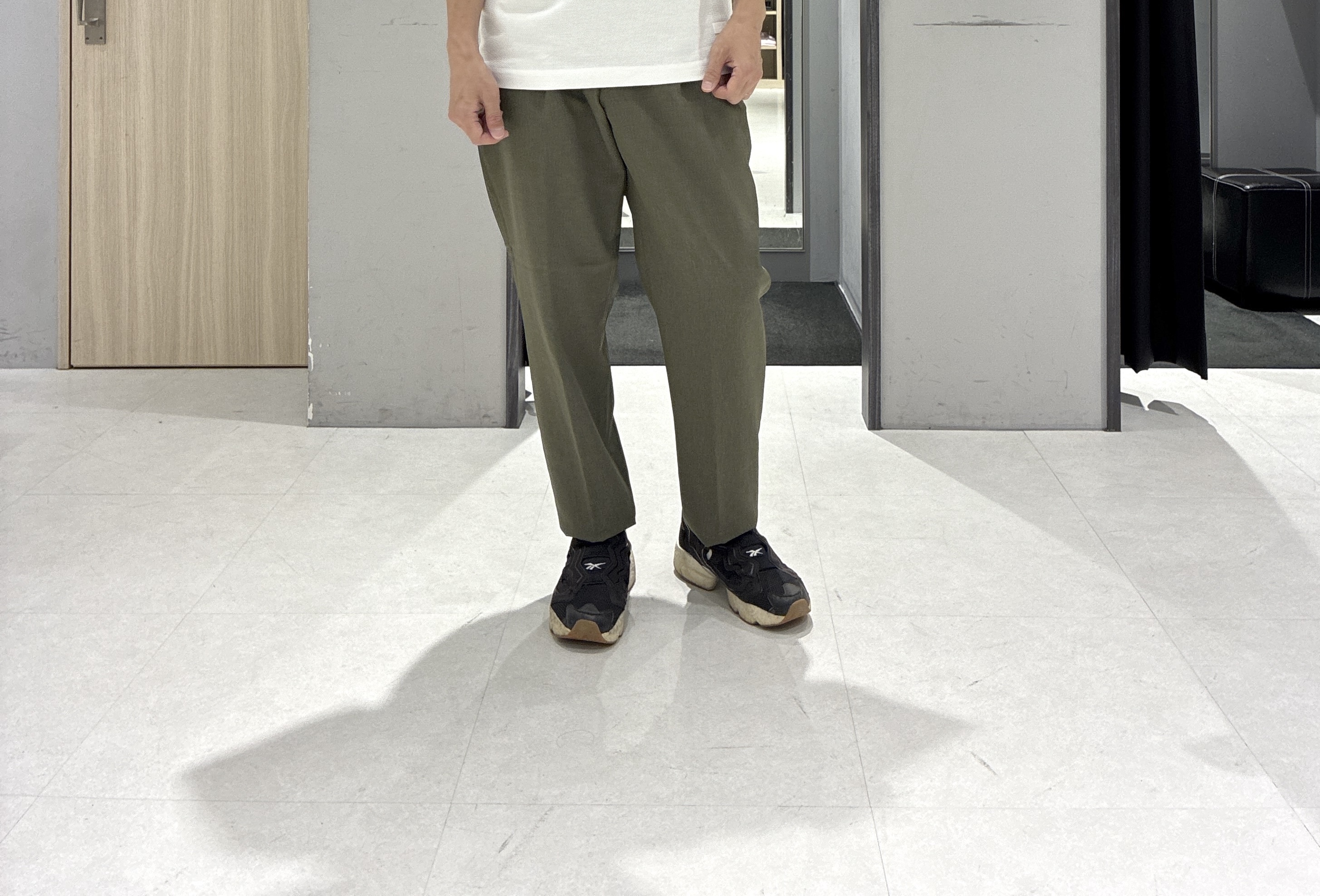 わいずみさんの「TAKEO KIKUCHI｜【接触冷感】ジャージストライプ シャツ」を使ったコーディネート