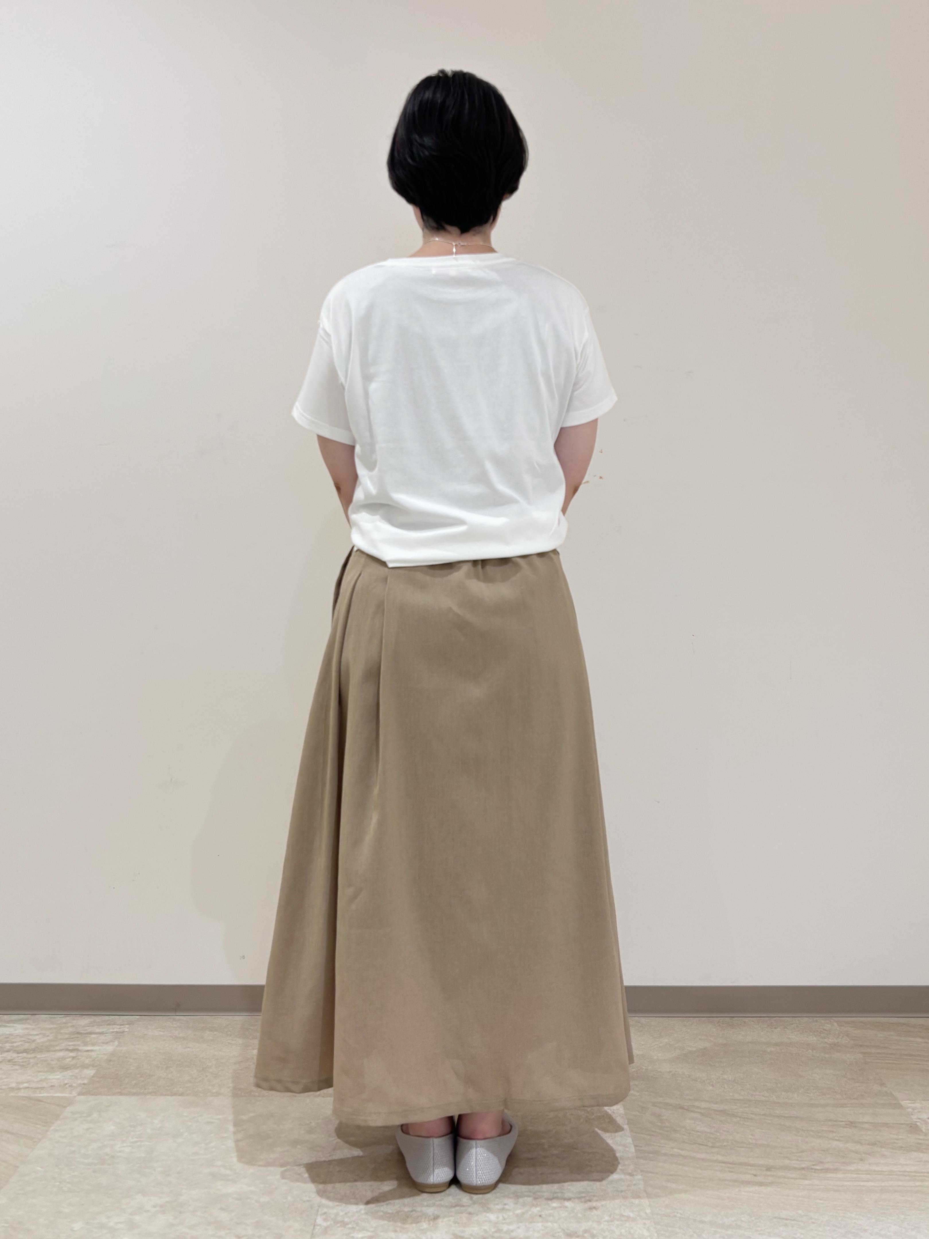 marikoさんの「grove｜【遮熱／吸水速乾／接触冷感／UVカット】ベーシックロゴTシャツ」を使ったコーディネート