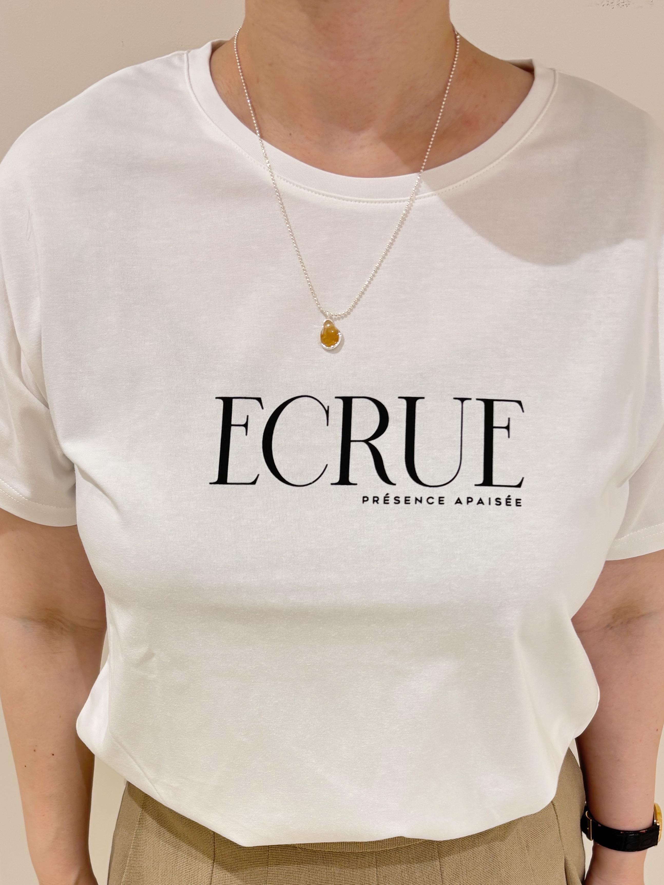 marikoさんの「grove｜【遮熱／吸水速乾／接触冷感／UVカット】ベーシックロゴTシャツ」を使ったコーディネート