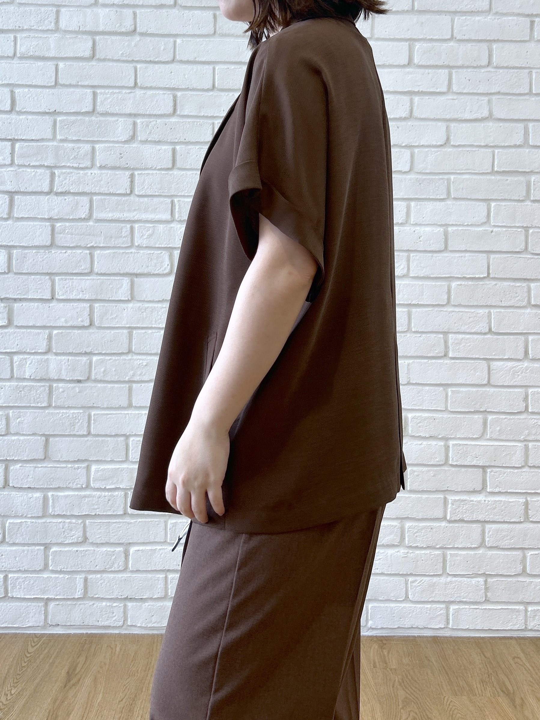 Hirokaさんの「grove｜【洗濯機OK・遮熱・ひんやり/SETUP可】シワになりにくい、ベルト付ワイドパンツ」を使ったコーディネート