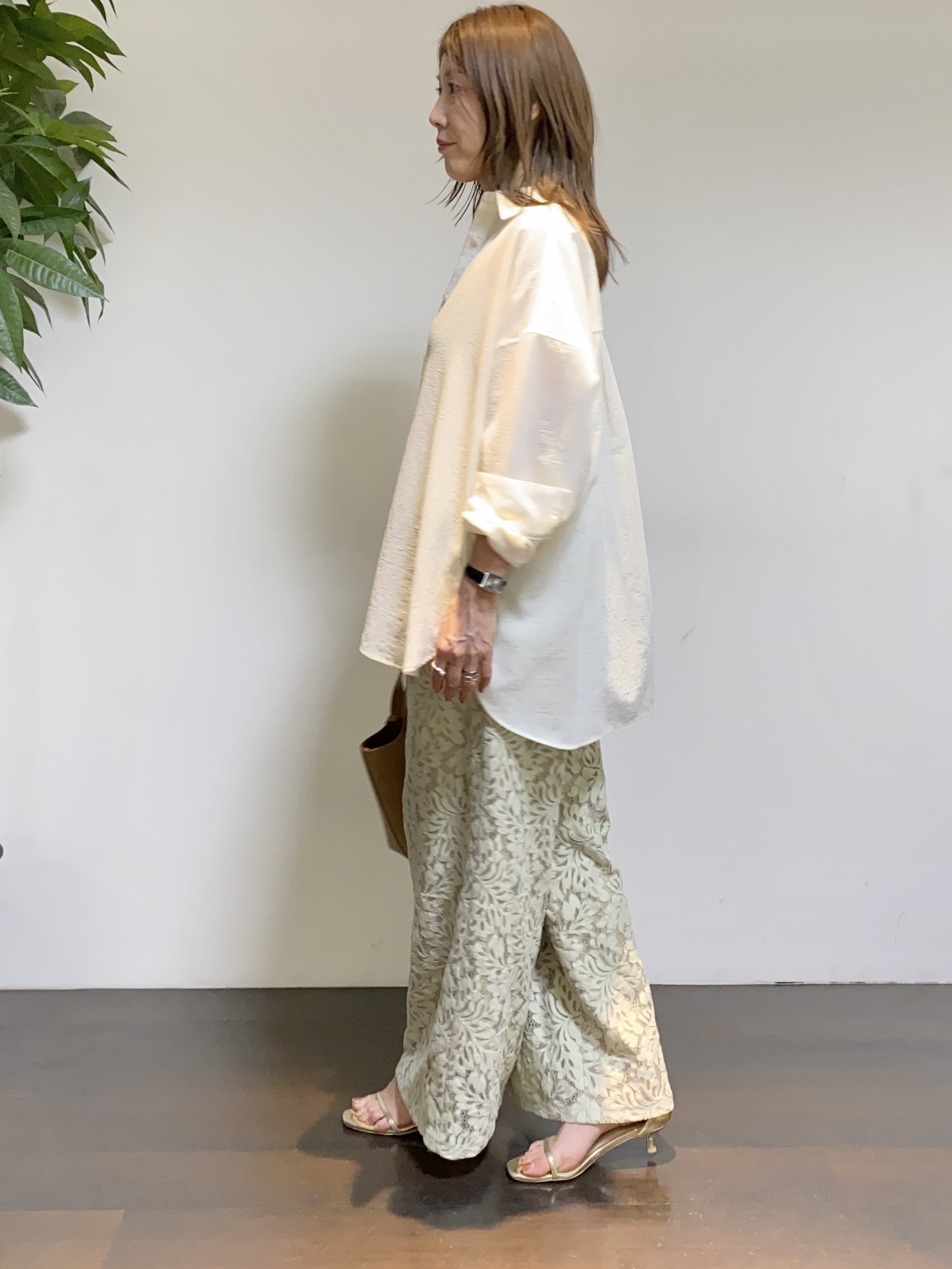 tomoさんの「UNTITLED｜【洗える/ストレッチ性】ダブルブレストジャケット」を使ったコーディネート