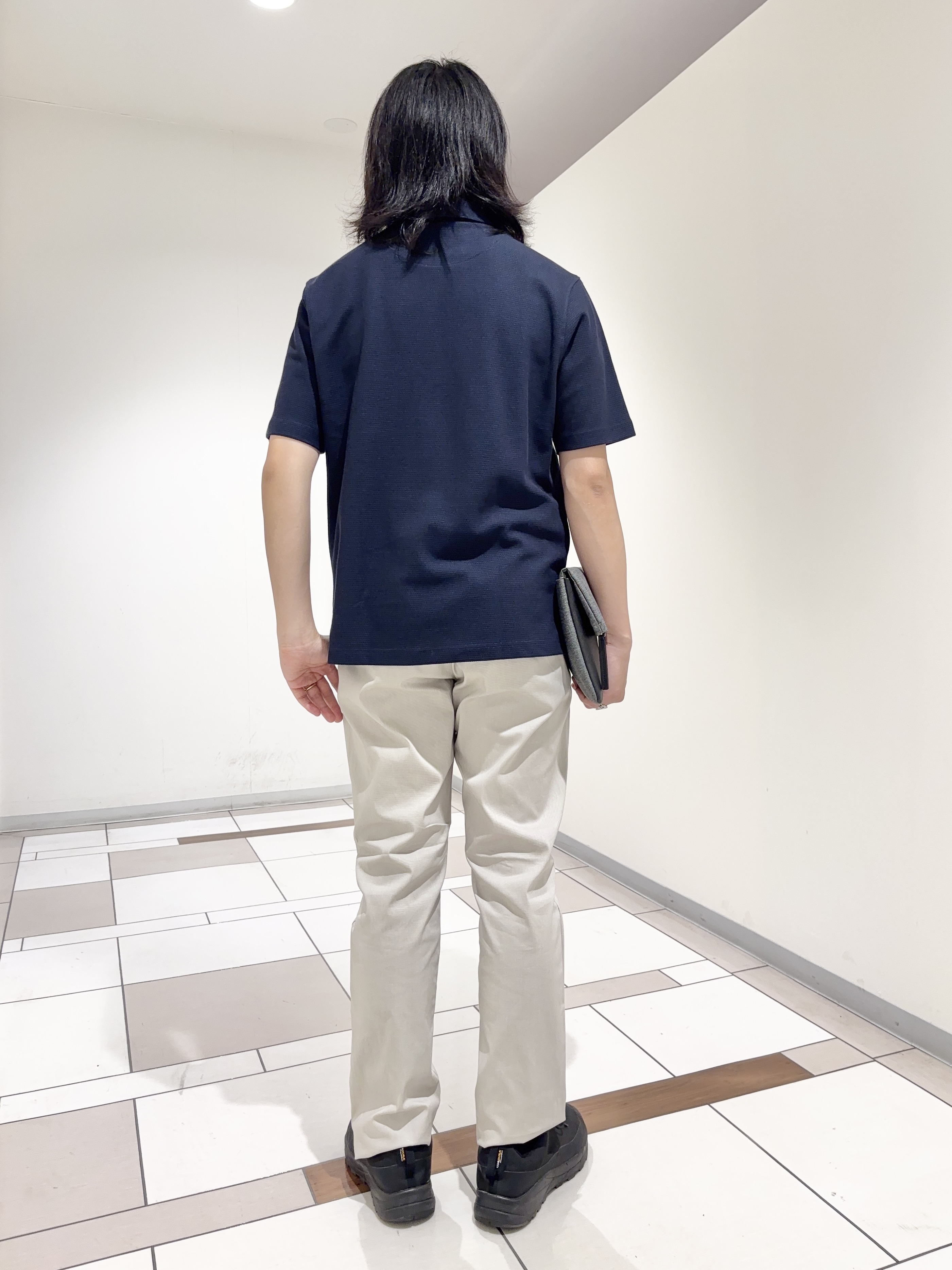 及川さんの「TAKEO KIKUCHI｜【抗菌防臭】ステイフレッシュ ポロシャツ」を使ったコーディネート