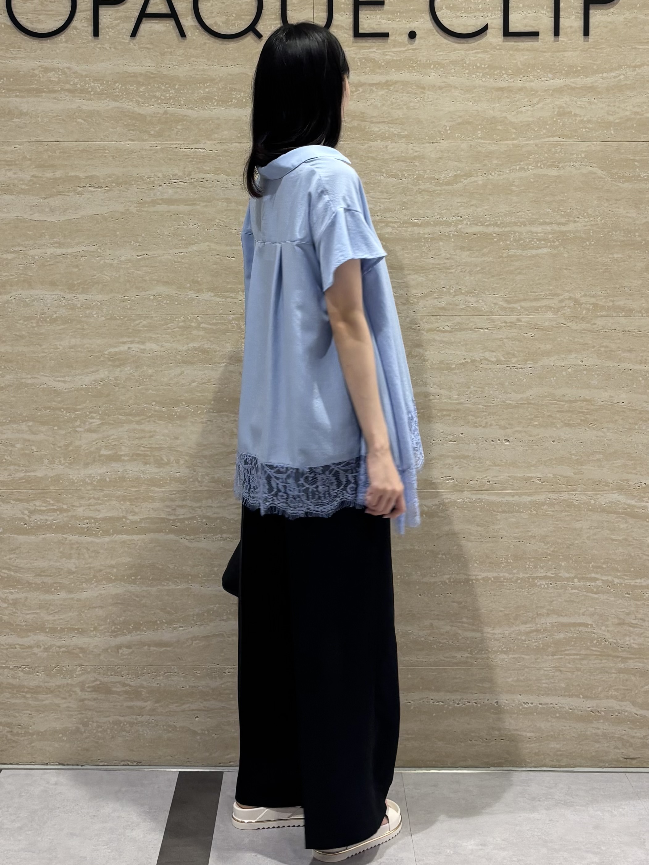 Ririkaさんの「OPAQUE.CLIP｜ワイドストラップリブキャミソール【洗濯機OK】」を使ったコーディネート