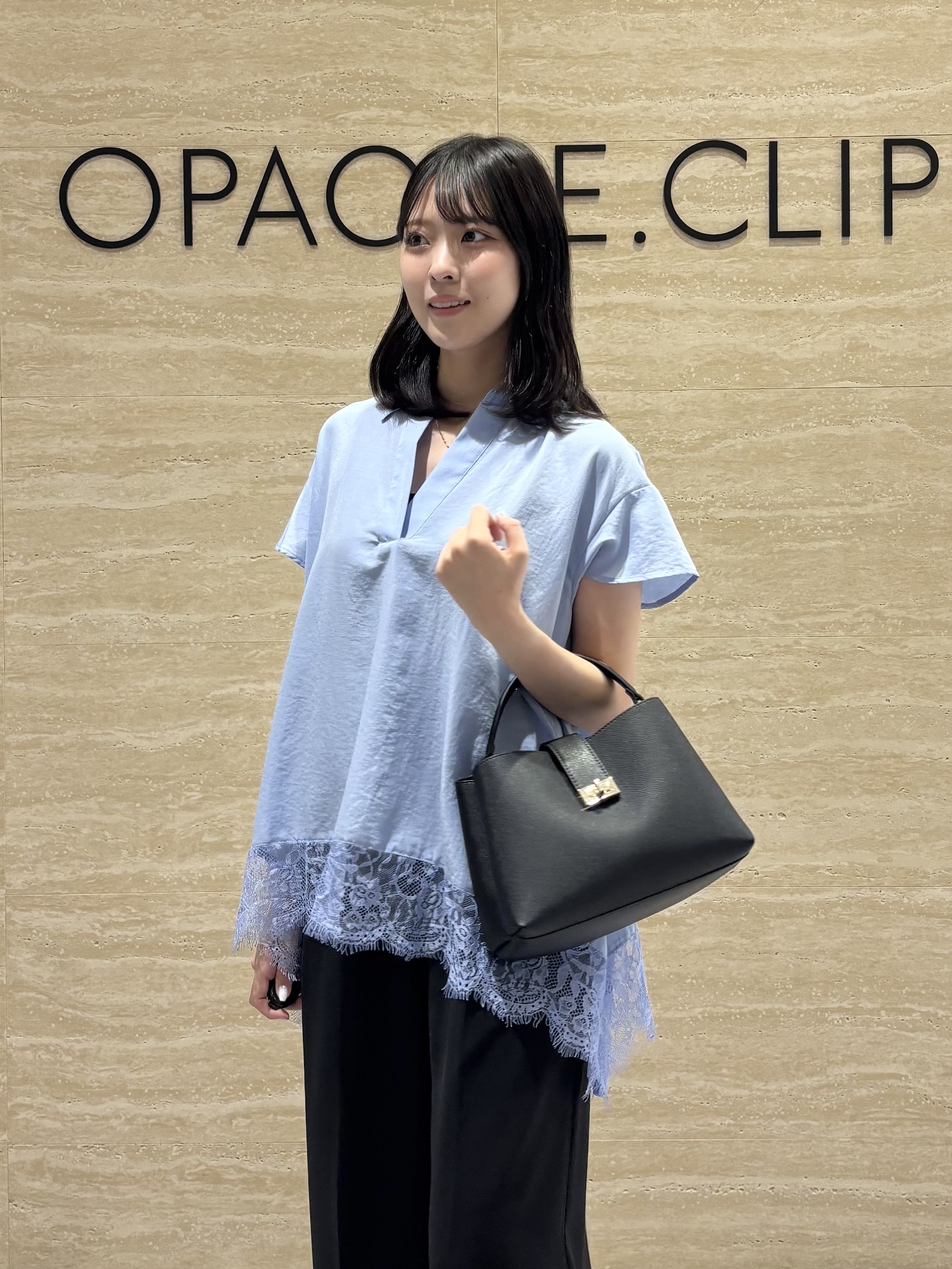 Ririkaさんの「OPAQUE.CLIP｜ワイドストラップリブキャミソール【洗濯機OK】」を使ったコーディネート