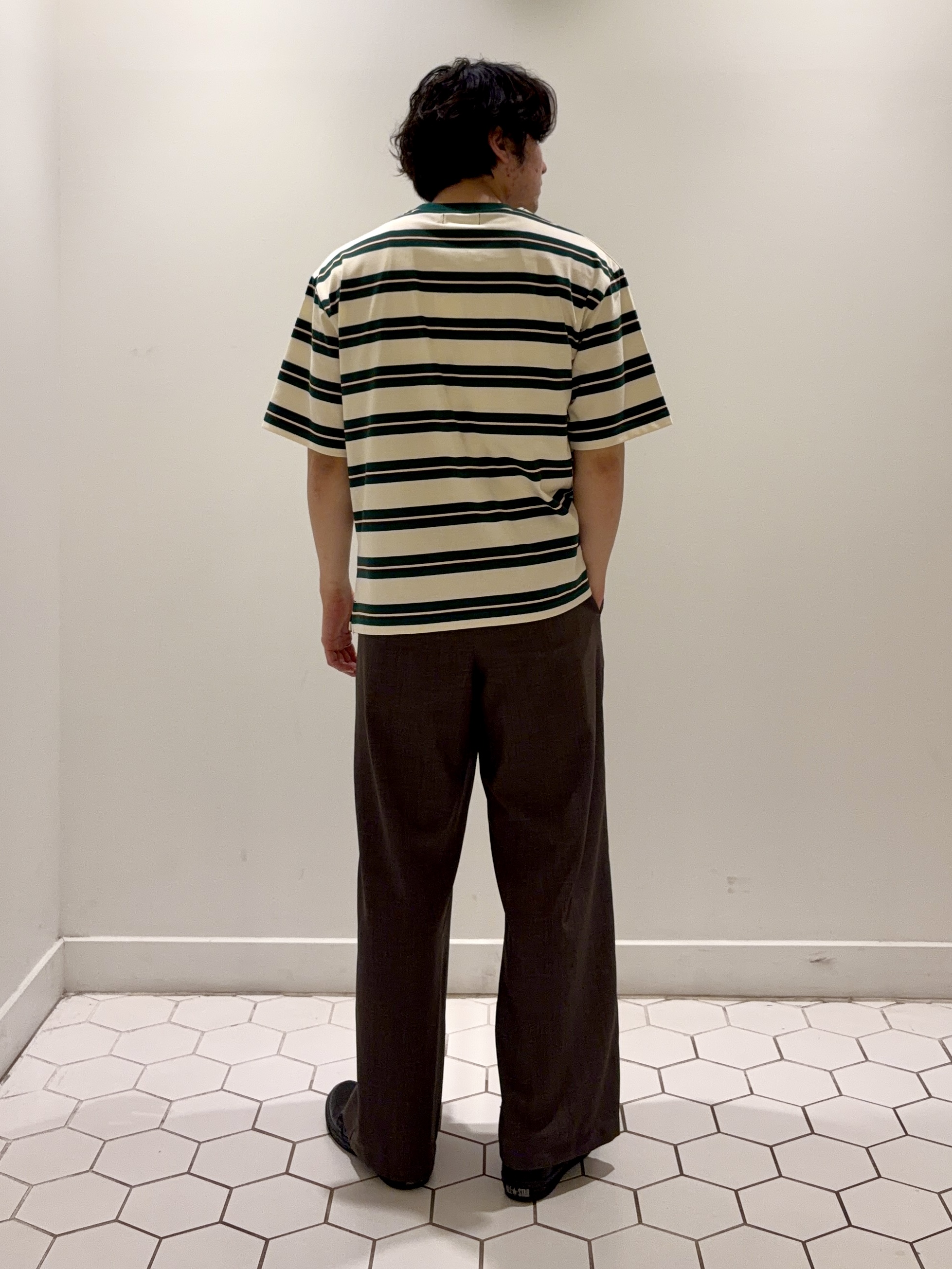 takeruさんの「Dessin｜【洗える】ボーダークルーカットソー」を使ったコーディネート