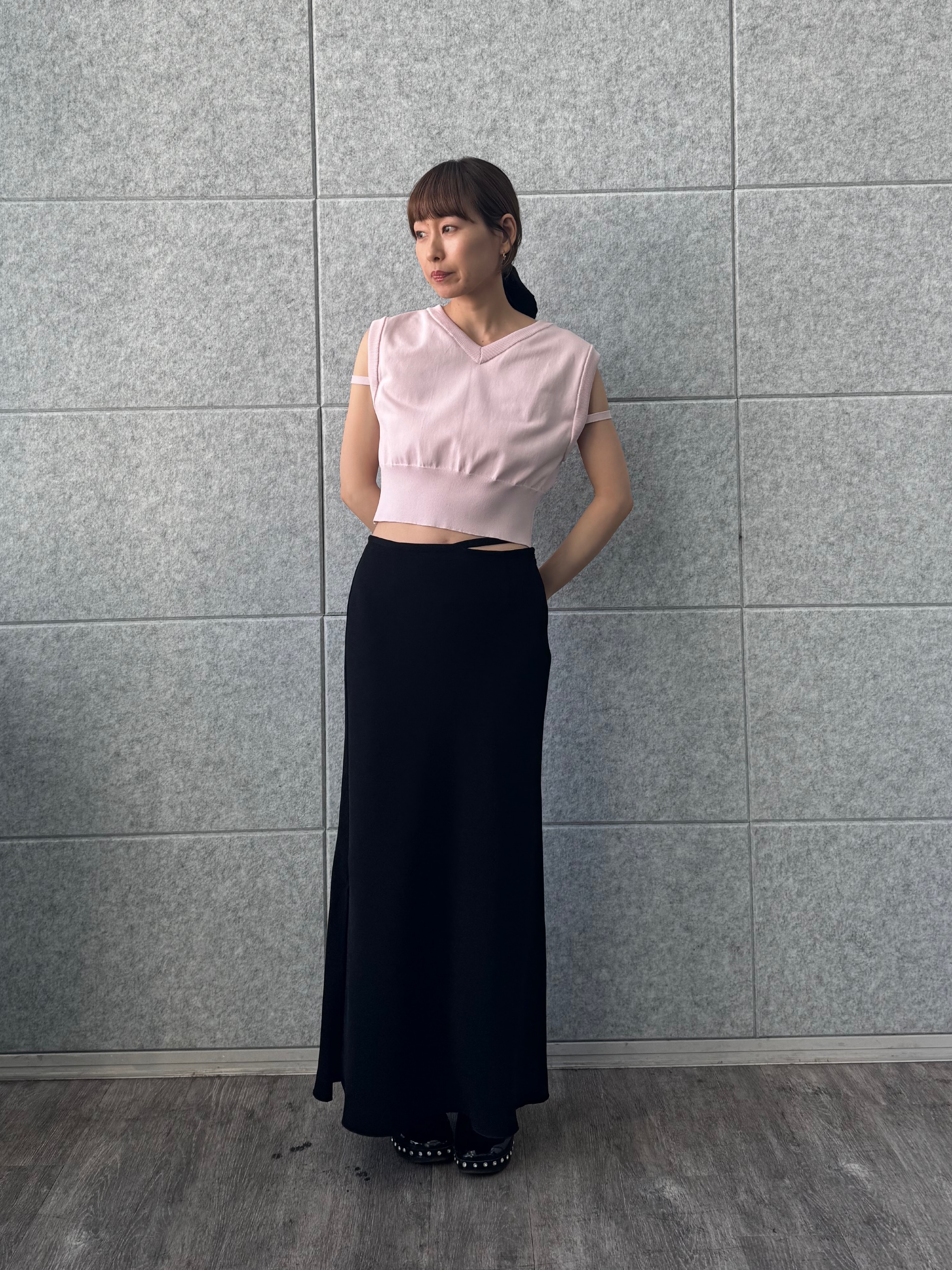 designer yukaさんの「CODE A｜【ReRe】easy－fit long skirt」を使ったコーディネート