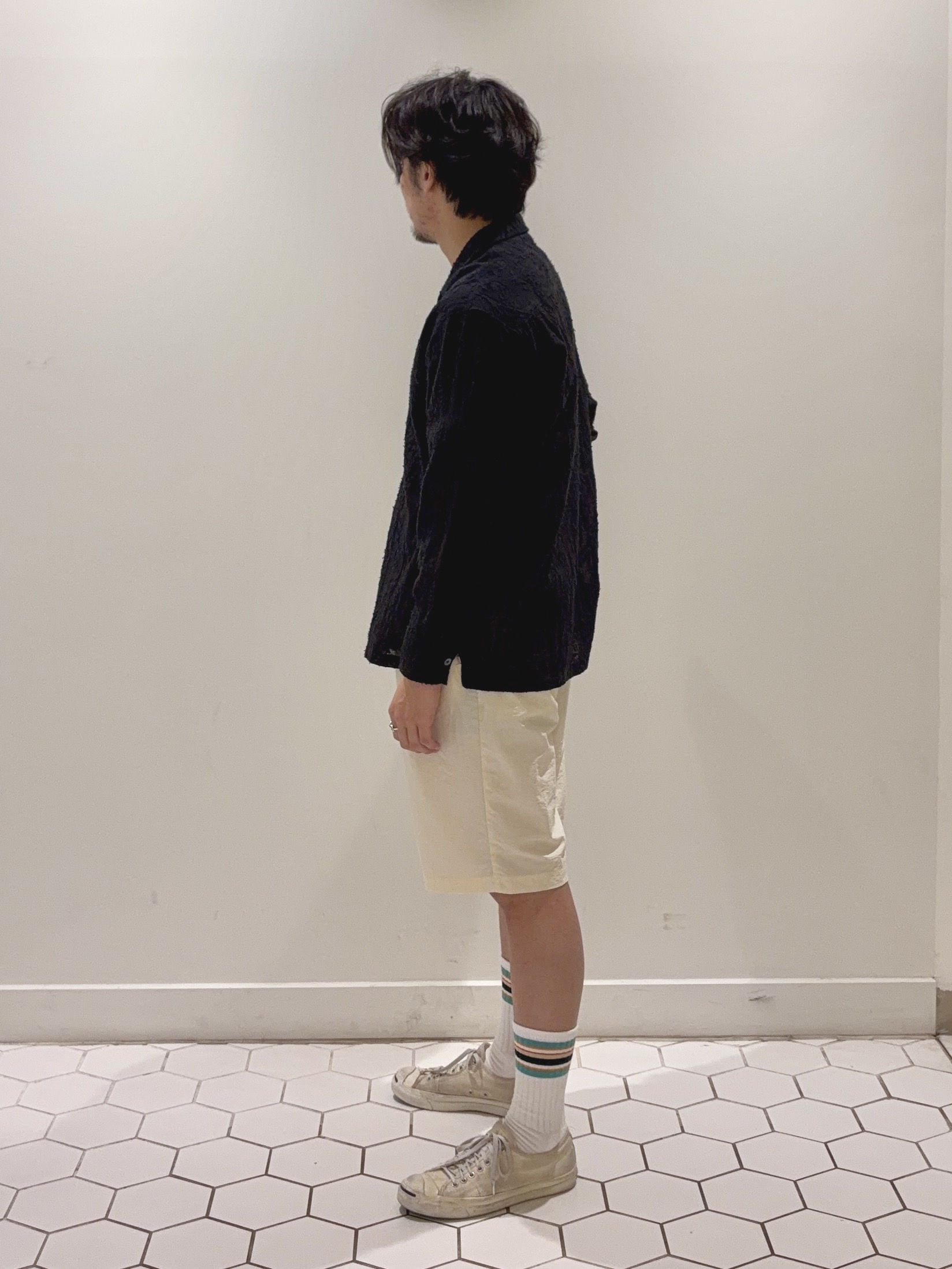 takeruさんの「Dessin｜【洗える】インド刺繍コットン開襟シャツ」を使ったコーディネート