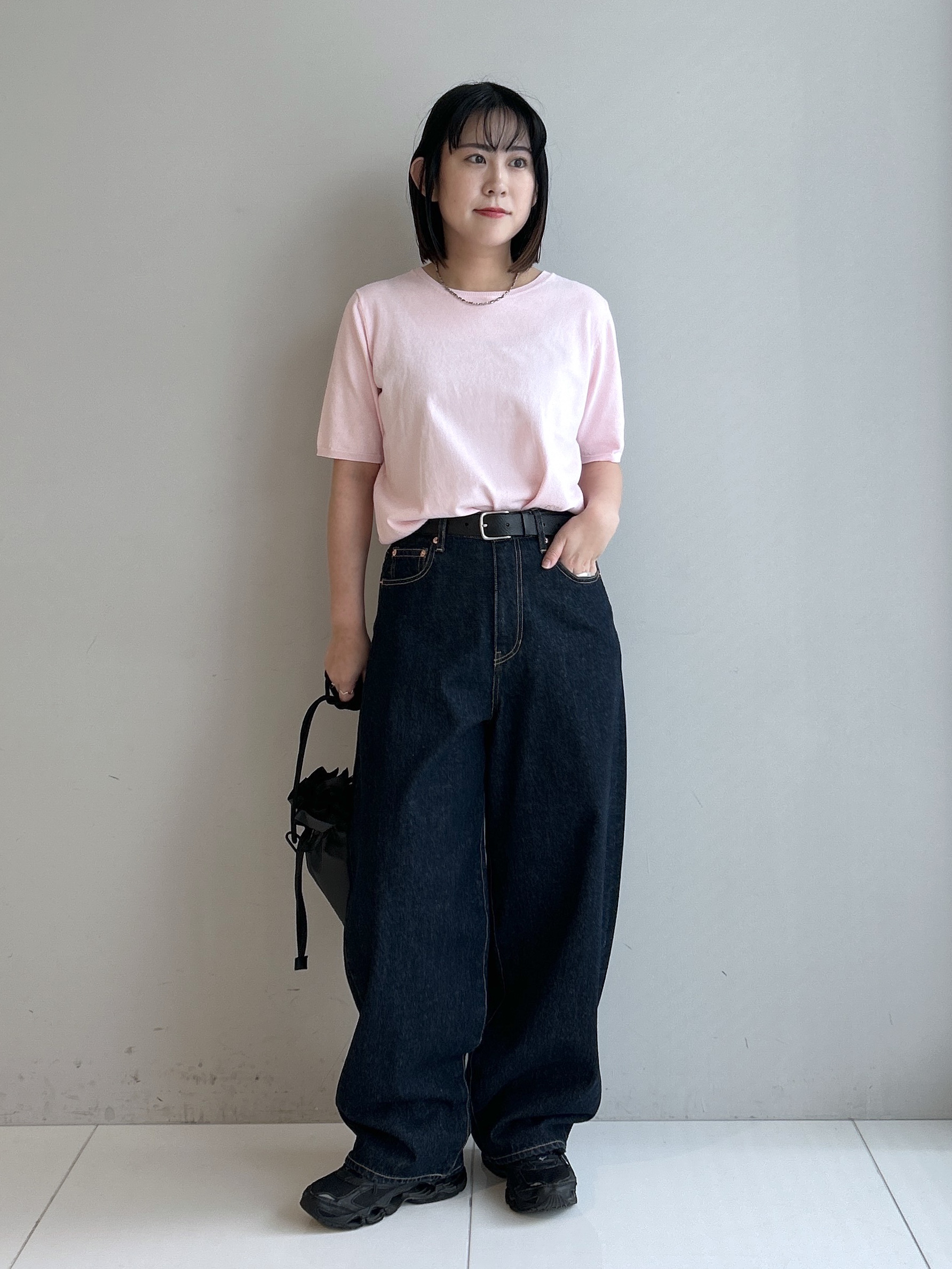 Hirokaさんの「Dessin｜【9色展開/接触冷感/UVカット】ドライタッチサマーニットT」を使ったコーディネート