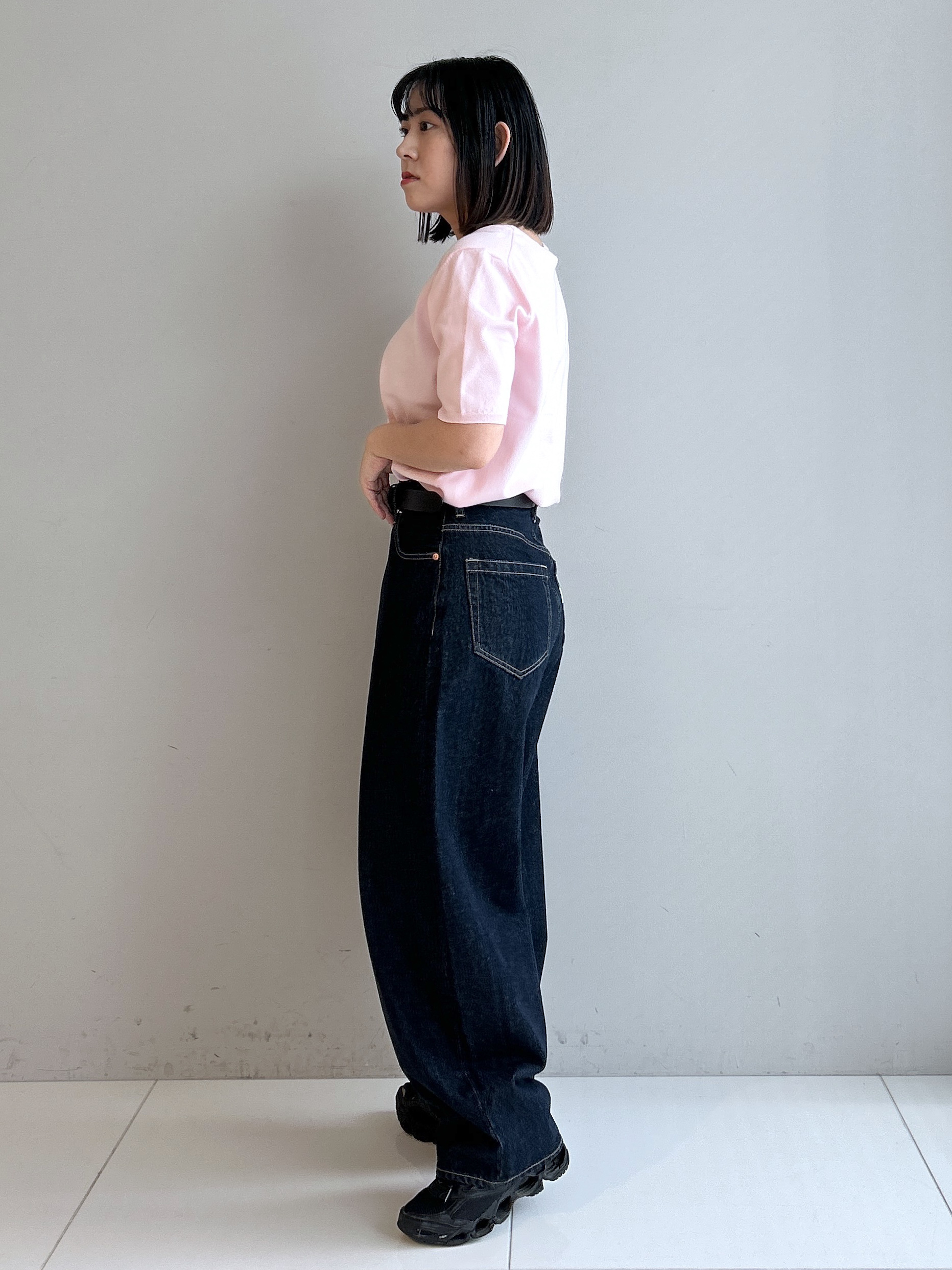 Hirokaさんの「Dessin｜【9色展開/接触冷感/UVカット】ドライタッチサマーニットT」を使ったコーディネート