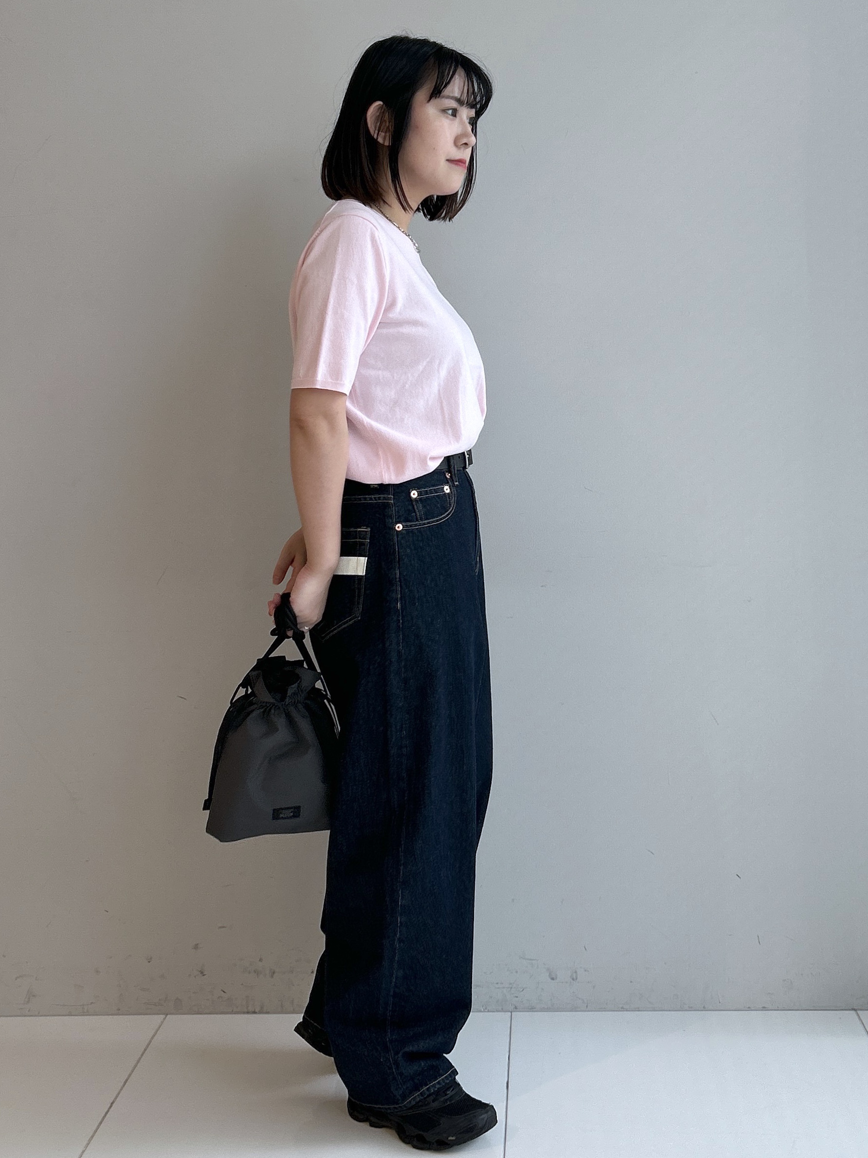 Hirokaさんの「Dessin｜【9色展開/接触冷感/UVカット】ドライタッチサマーニットT」を使ったコーディネート