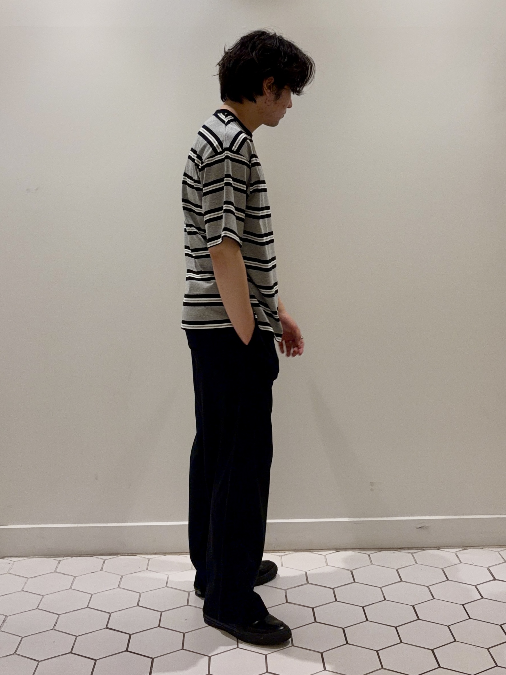 takeruさんの「Dessin｜【洗える】ボーダークルーカットソー」を使ったコーディネート