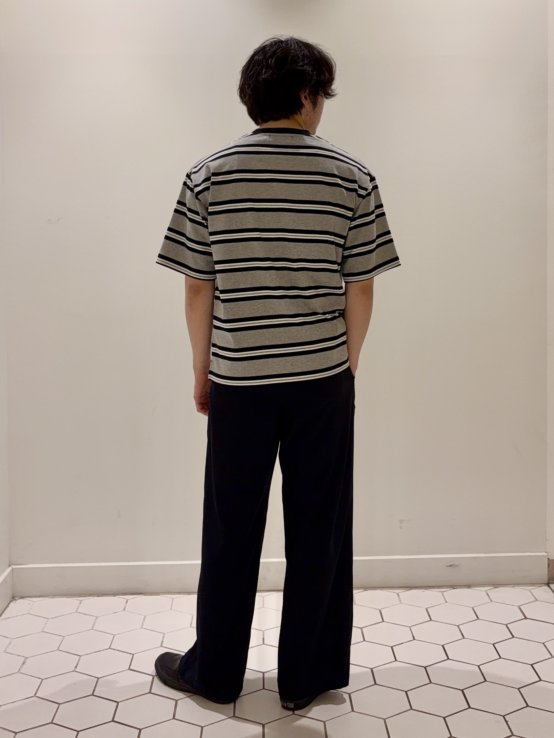 takeruさんの「Dessin｜【洗える】ボーダークルーカットソー」を使ったコーディネート