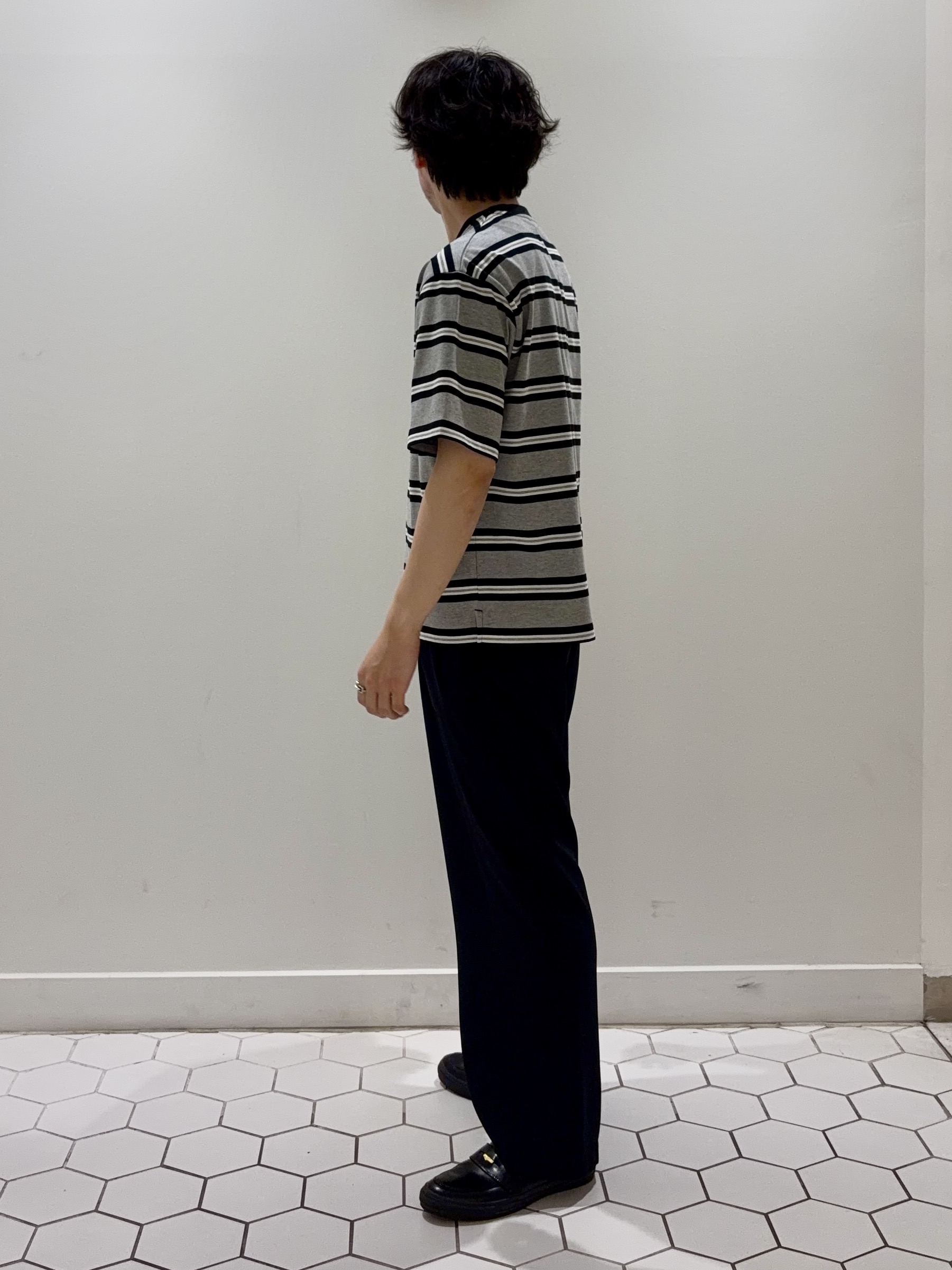 takeruさんの「Dessin｜【洗える】ボーダークルーカットソー」を使ったコーディネート