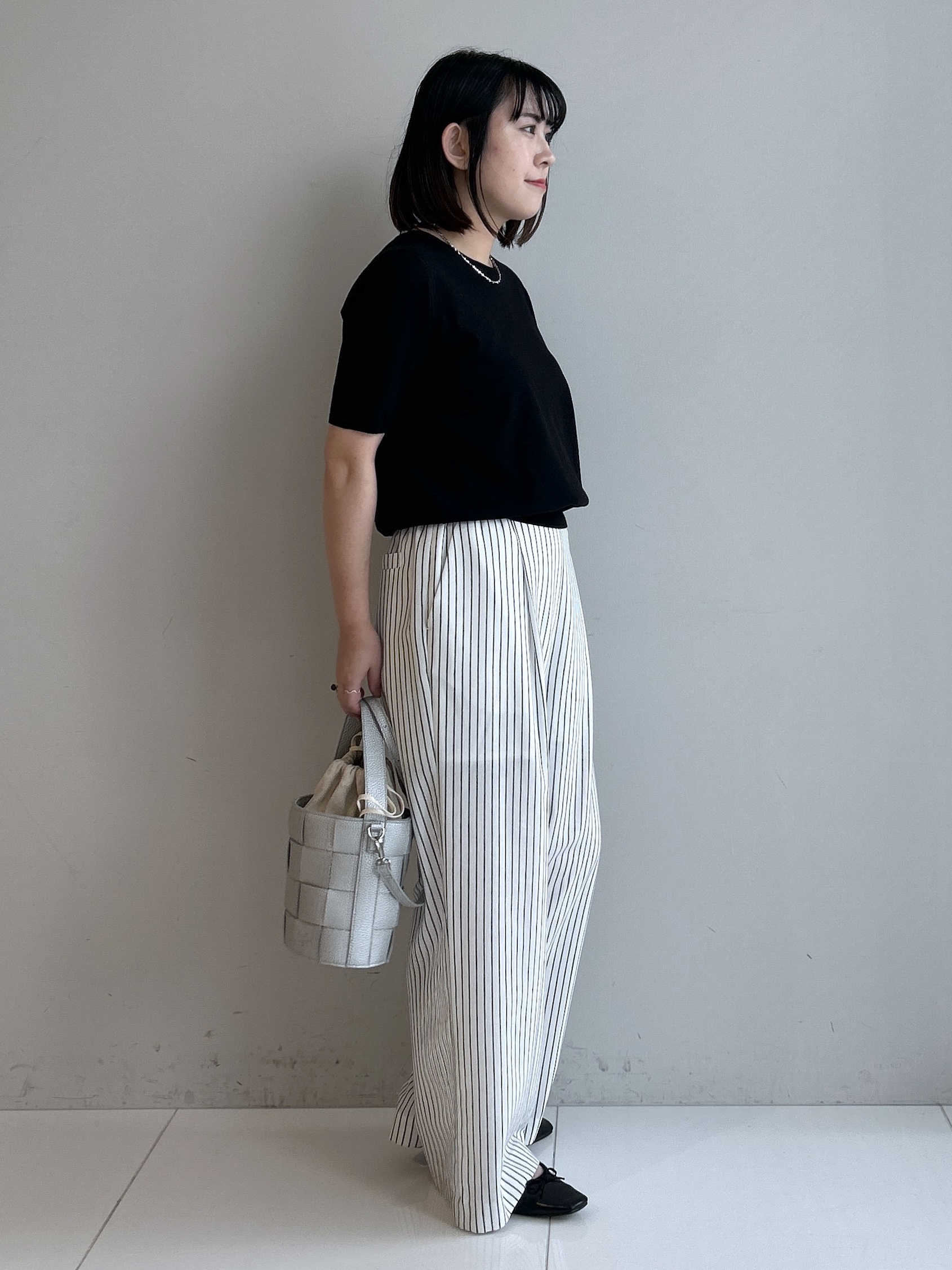 Hirokaさんの「Dessin｜【9色展開/接触冷感/UVカット】ドライタッチサマーニットT」を使ったコーディネート