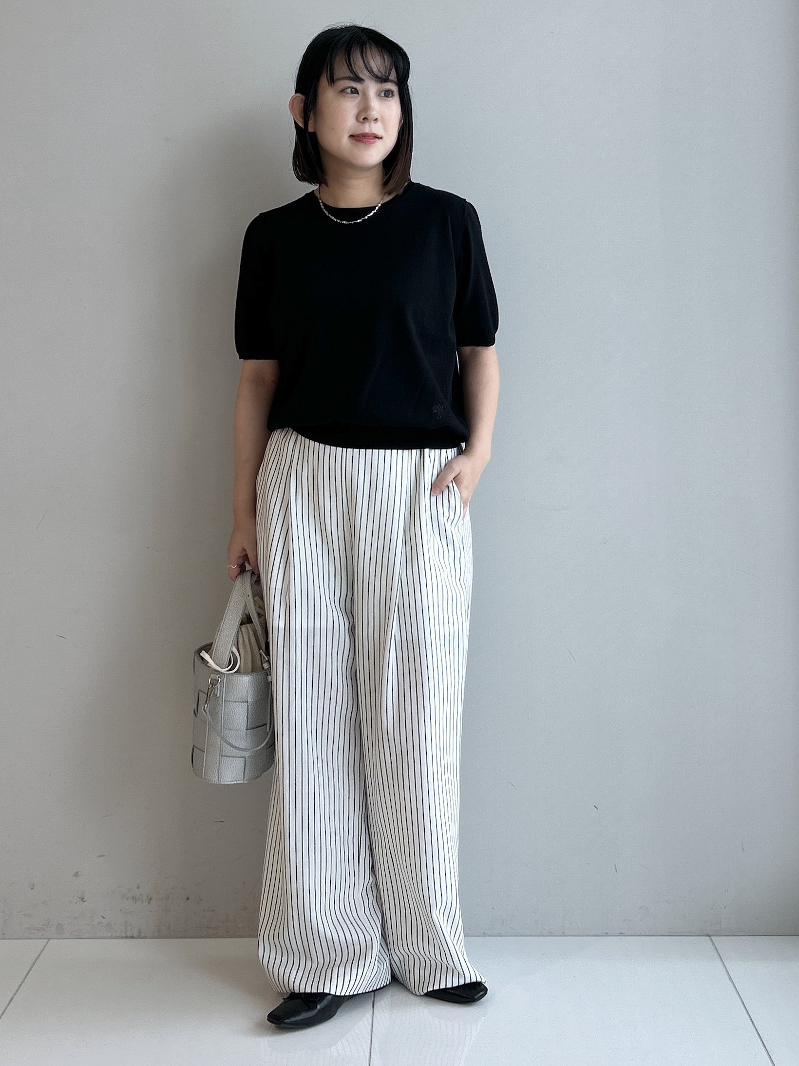 Hirokaさんの「Dessin｜【9色展開/接触冷感/UVカット】ドライタッチサマーニットT」を使ったコーディネート