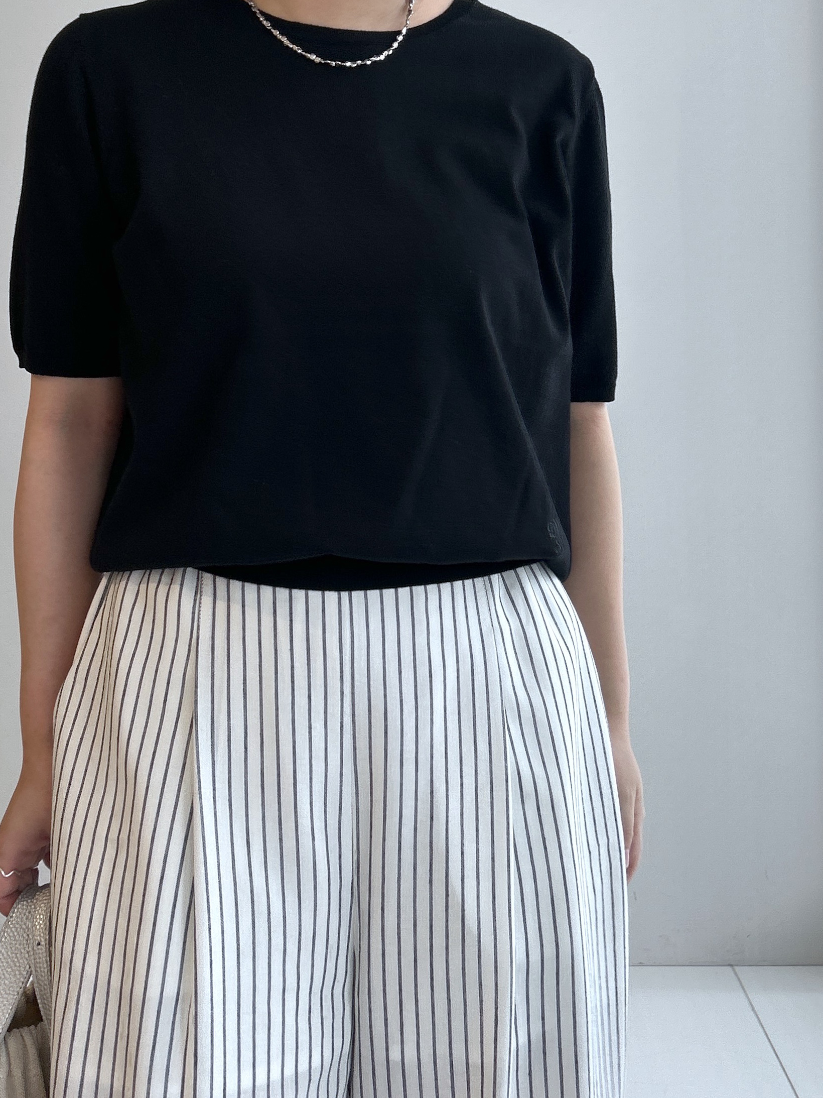 Hirokaさんの「Dessin｜【9色展開/接触冷感/UVカット】ドライタッチサマーニットT」を使ったコーディネート