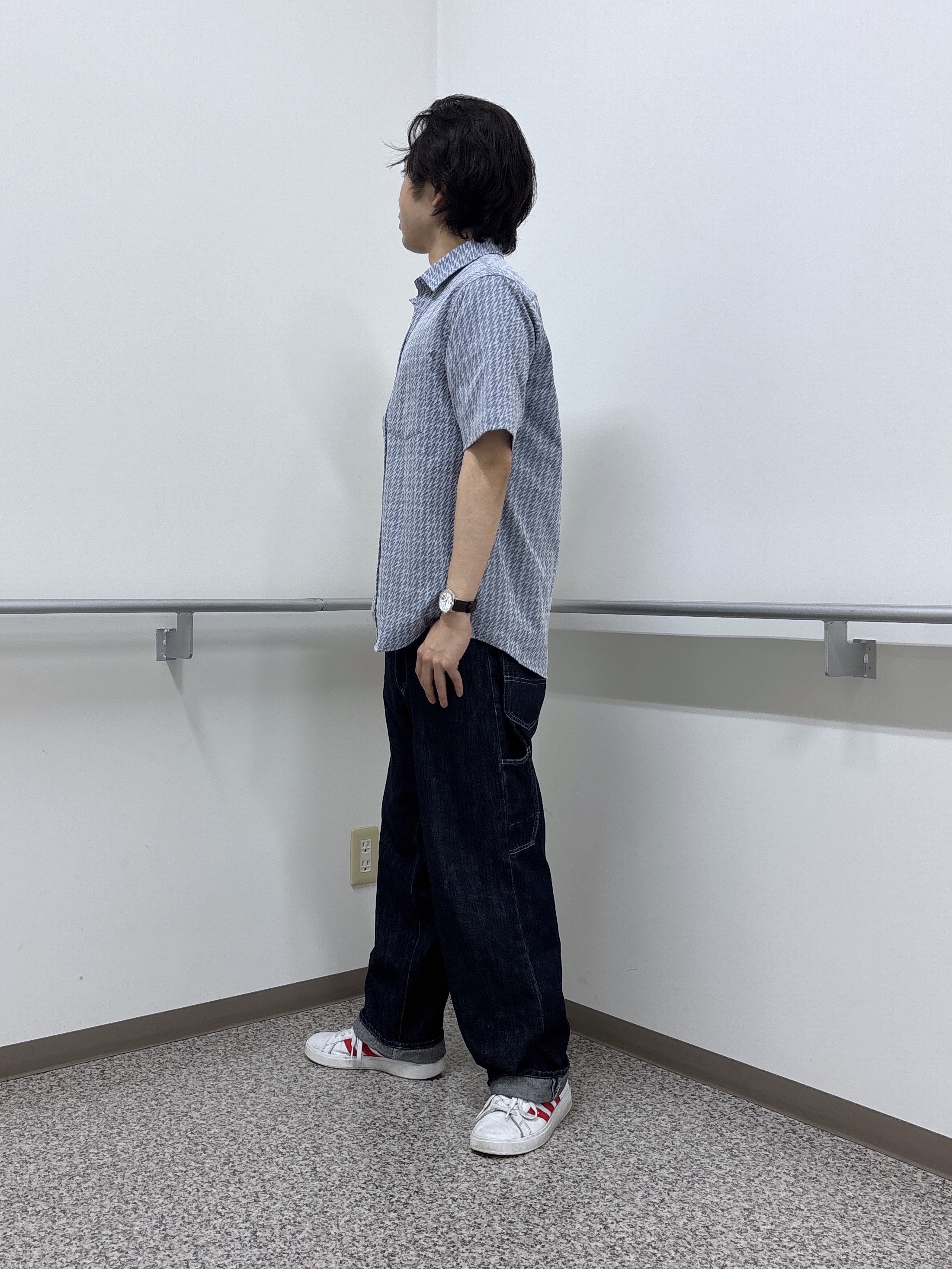 KEIさんの「TAKEO KIKUCHI｜播州織り 千鳥 半袖シャツ」を使ったコーディネート