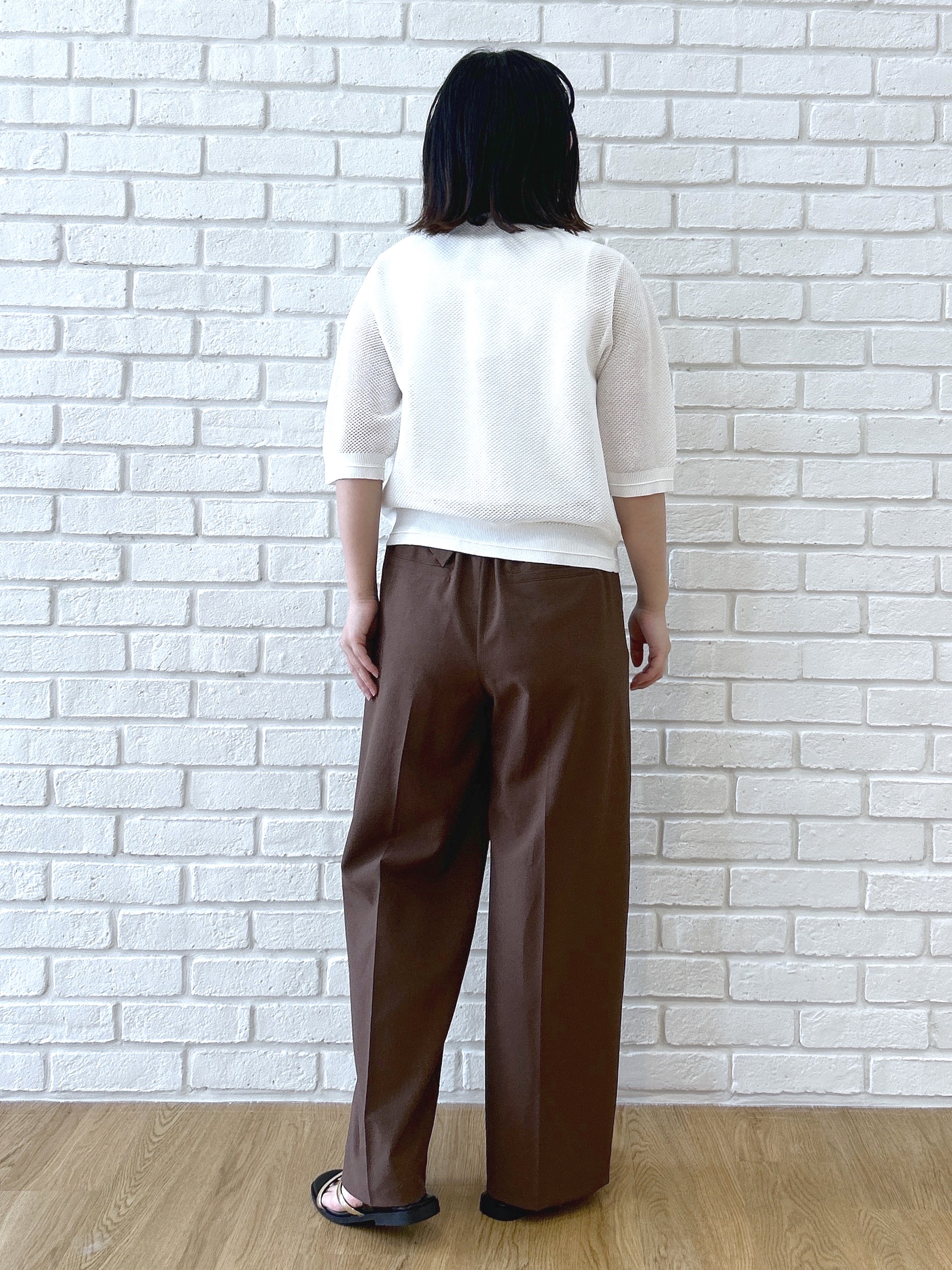 Hirokaさんの「grove｜【貴島明日香さん着用・洗える】透けない、大人のメッシュカーディガン」を使ったコーディネート